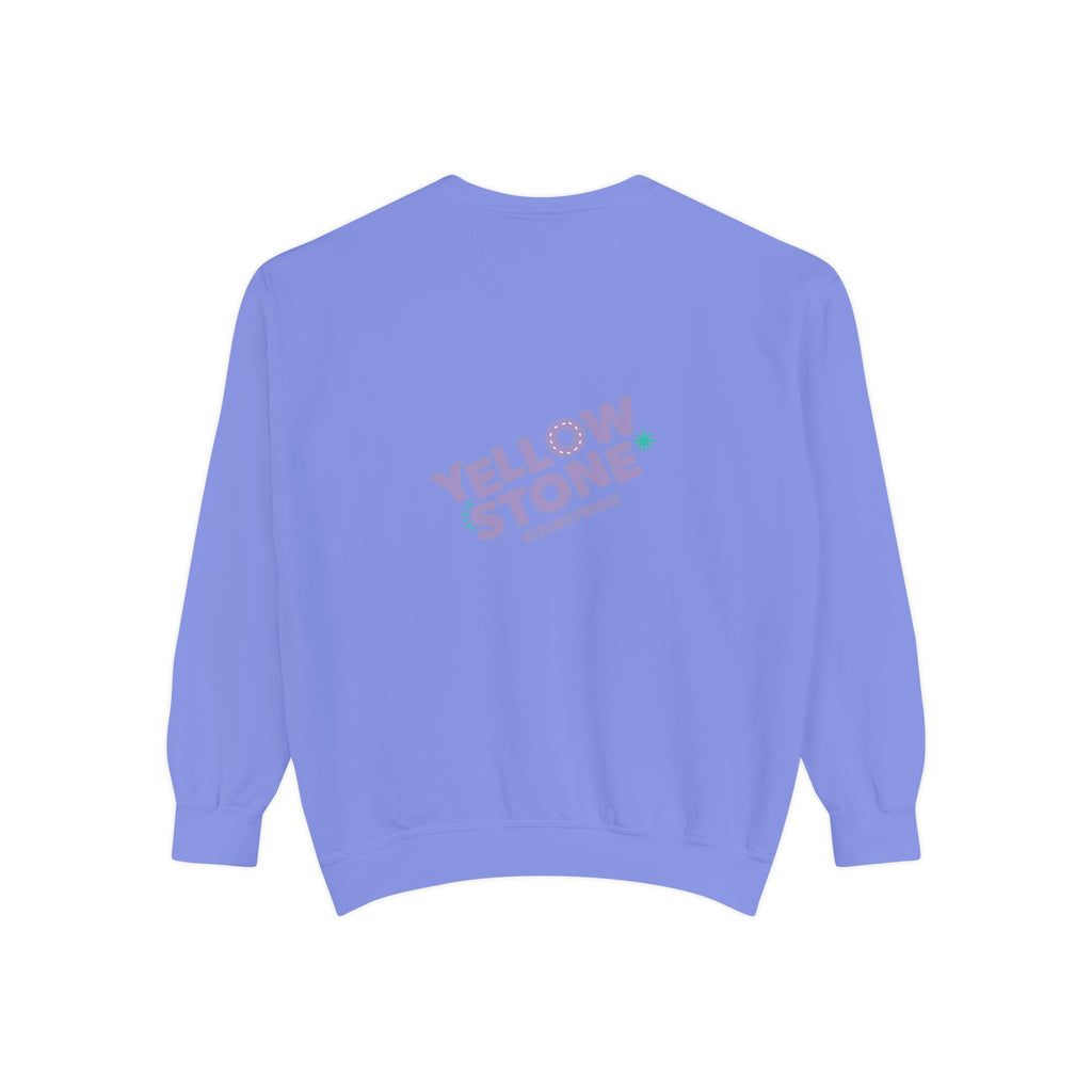 Retro Surf Badge Sweatshirt — 'Good Vibes' Pastel Crewneck