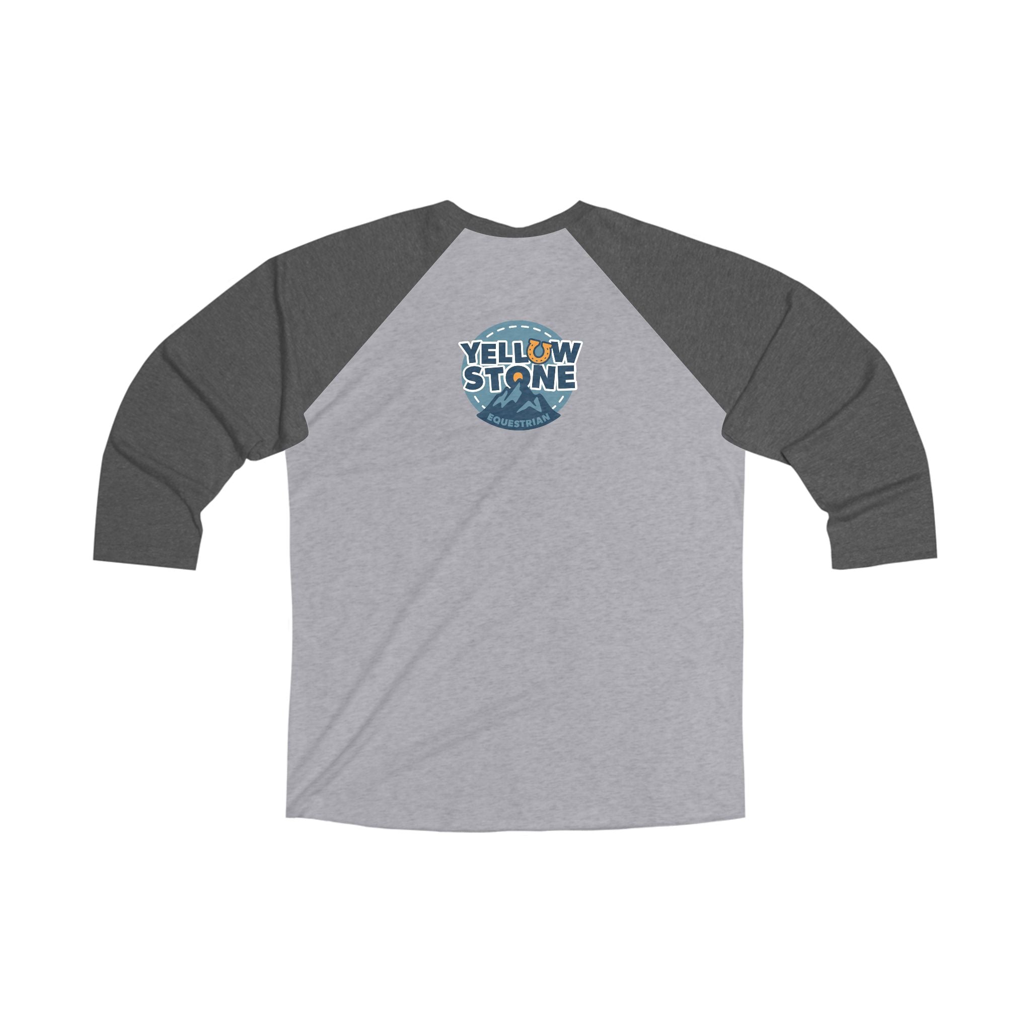 Yellowstone Equestrian Raglan Tee — Vintage Horseback Logo 3/4 Sleeve