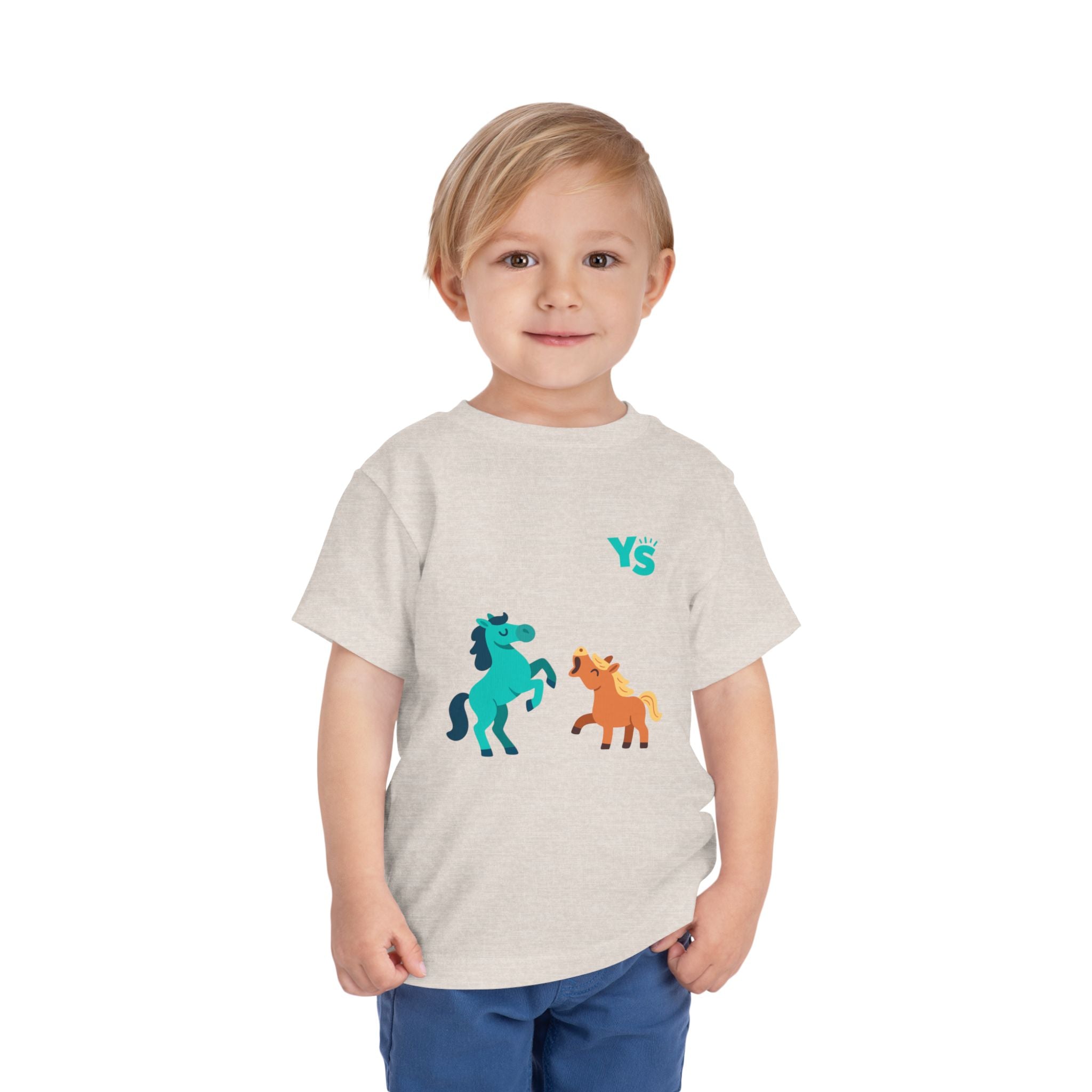Toddler horse Tee — Playful Pony Pair Graphic