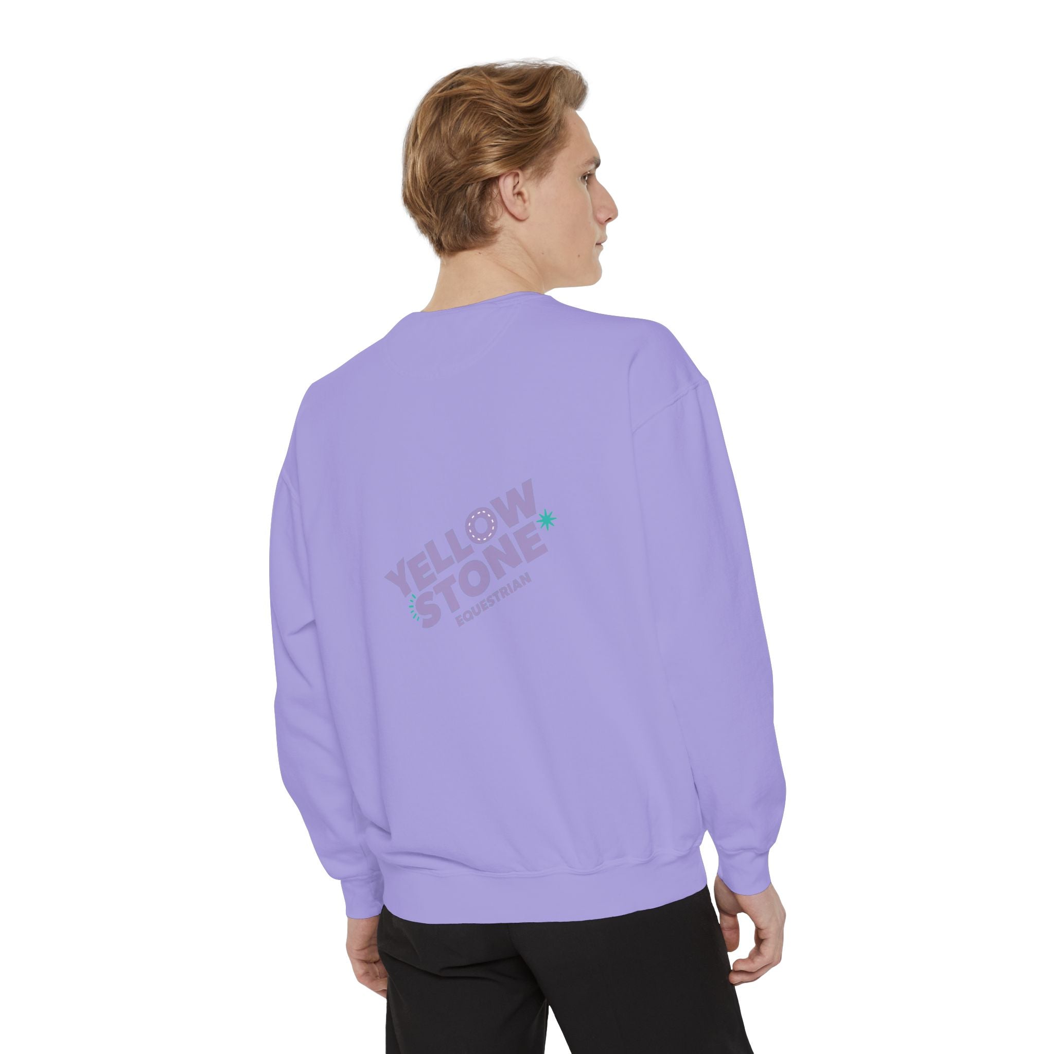Retro Surf Badge Sweatshirt — 'Good Vibes' Pastel Crewneck
