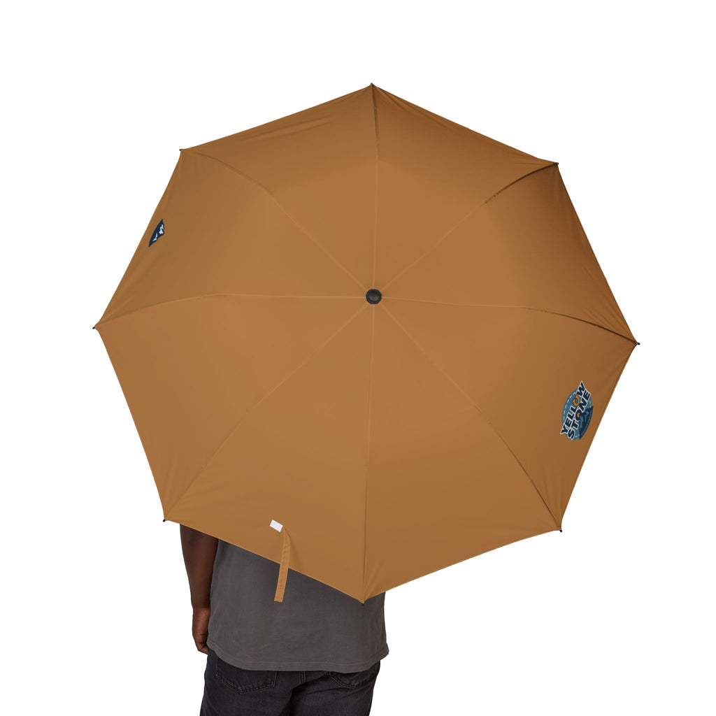 Umbrella — 'Follow Your Vibes' Semi‑Automatic Foldable Rain Umbrella