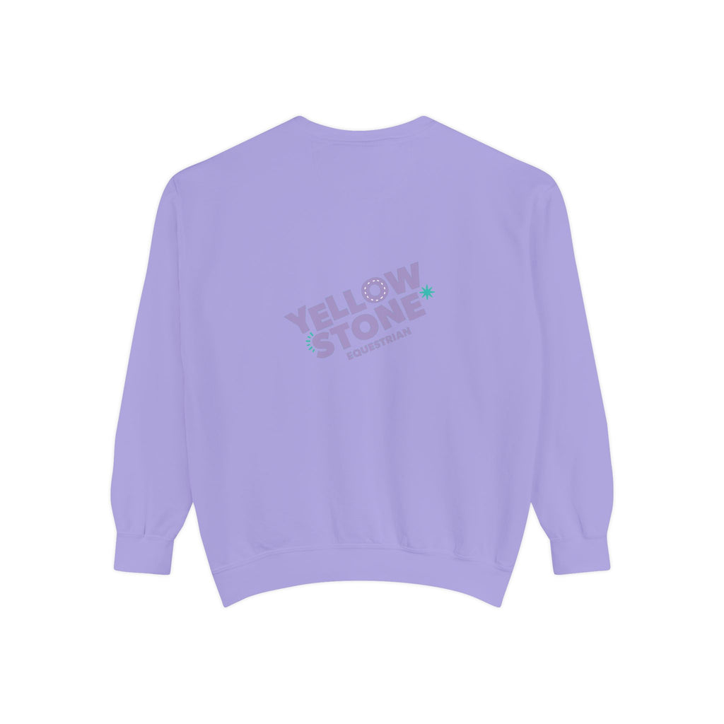 Retro Surf Badge Sweatshirt — 'Good Vibes' Pastel Crewneck