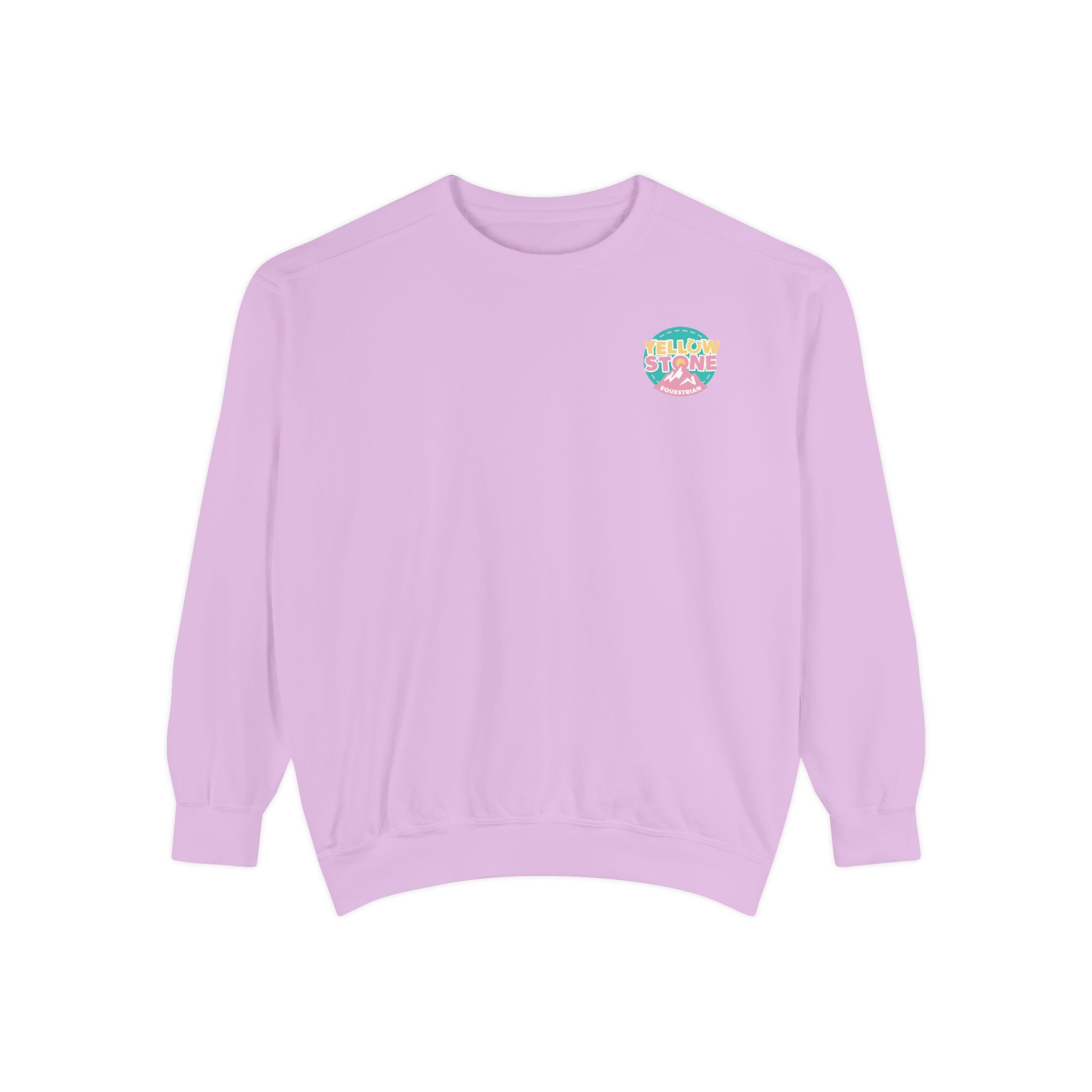 Retro Surf Badge Sweatshirt — 'Good Vibes' Pastel Crewneck