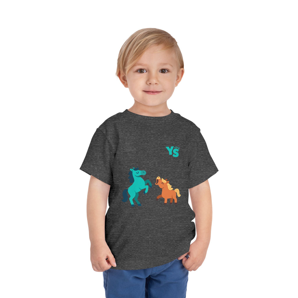 Toddler horse Tee — Playful Pony Pair Graphic