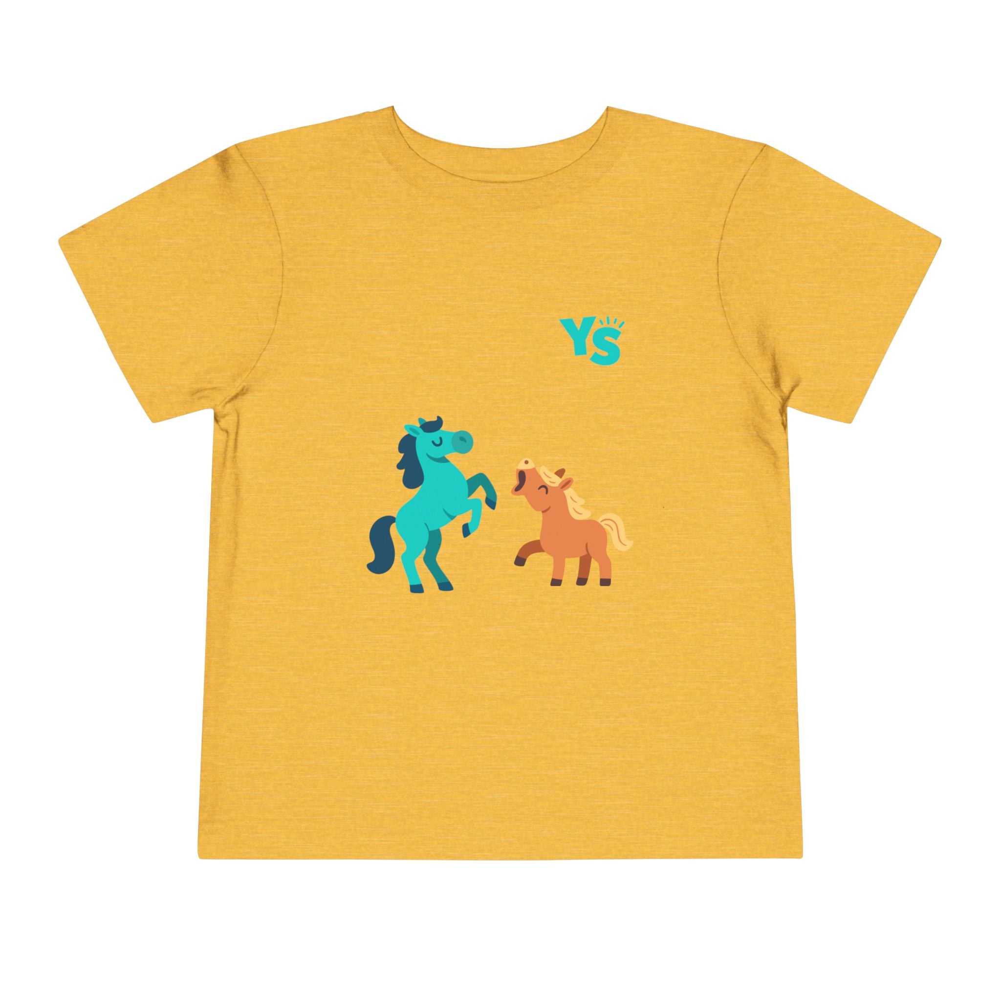 Toddler horse Tee — Playful Pony Pair Graphic
