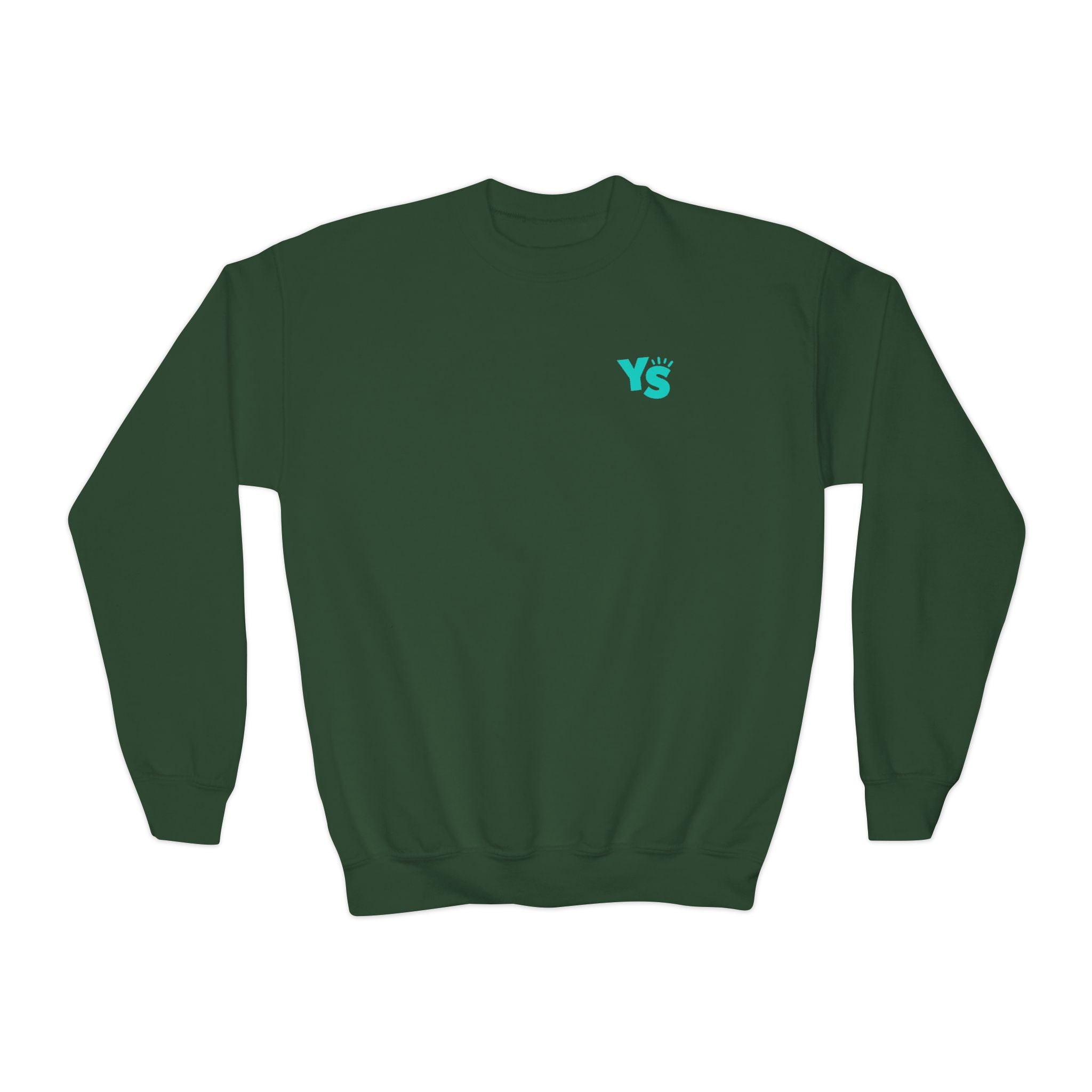 Youth Crewneck Sweatshirt — Yellowstone Equestrian Logo Crewneck (Pastel Retro Mountain Design)