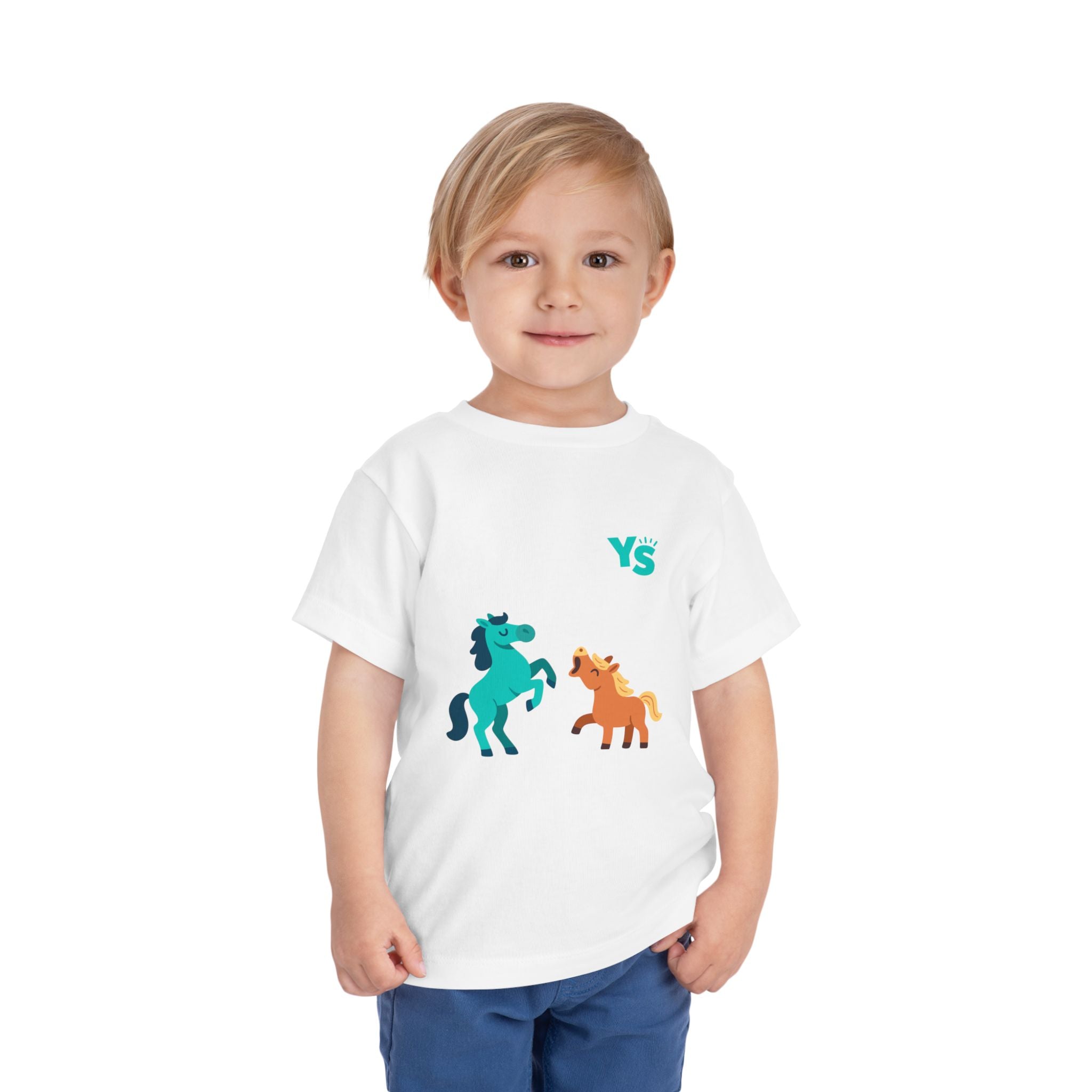 Toddler horse Tee — Playful Pony Pair Graphic
