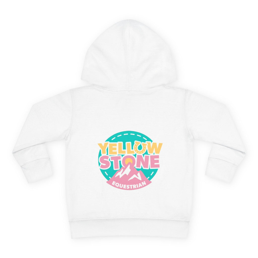 Toddler Hoodie — 'Yellow Stone Equestrian' Logo Pullover (Kids Fleece)