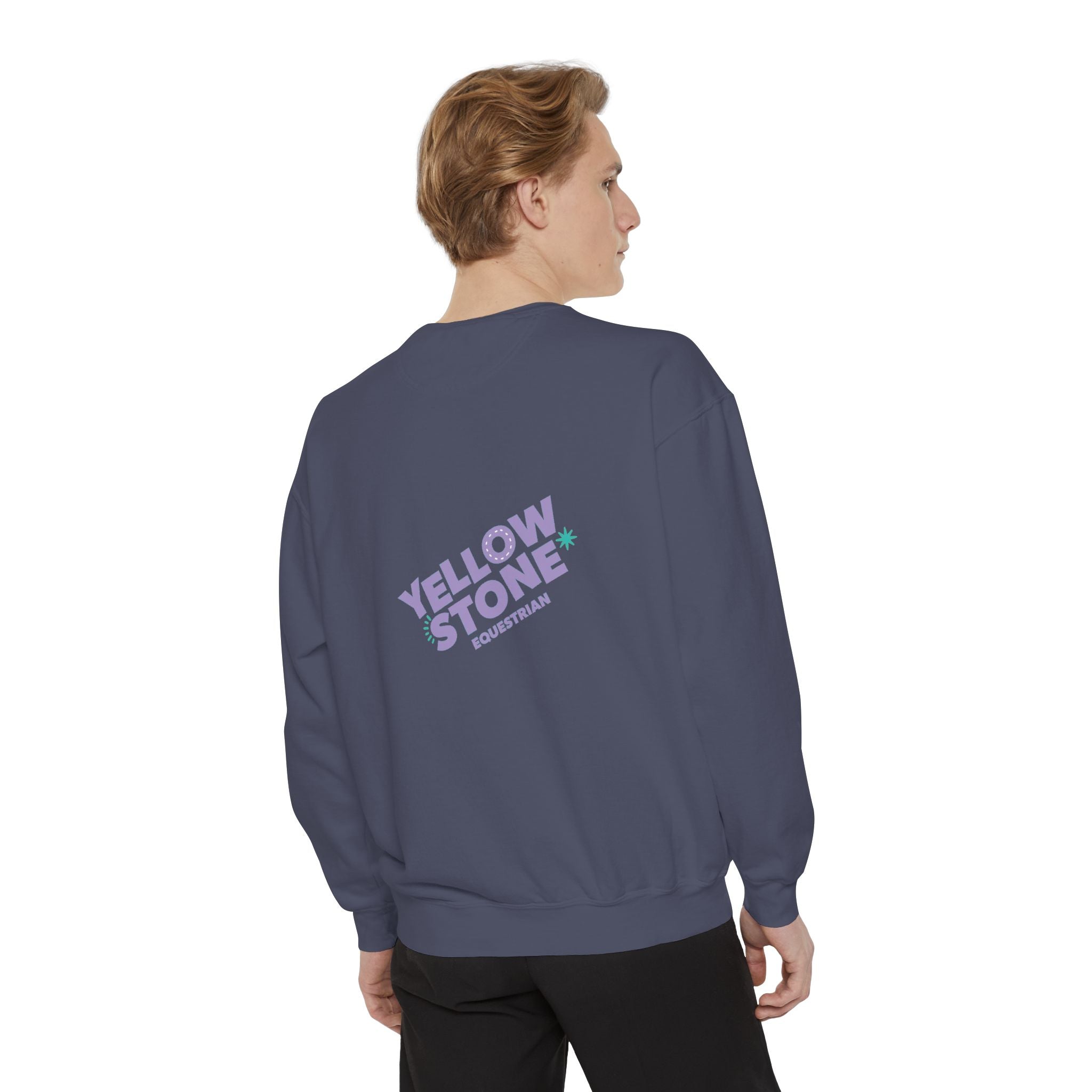 Retro Surf Badge Sweatshirt — 'Good Vibes' Pastel Crewneck