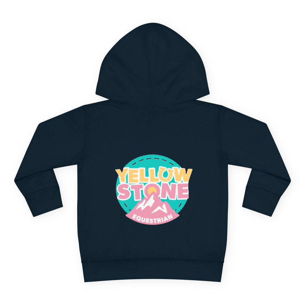 Toddler Hoodie — 'Yellow Stone Equestrian' Logo Pullover (Kids Fleece)