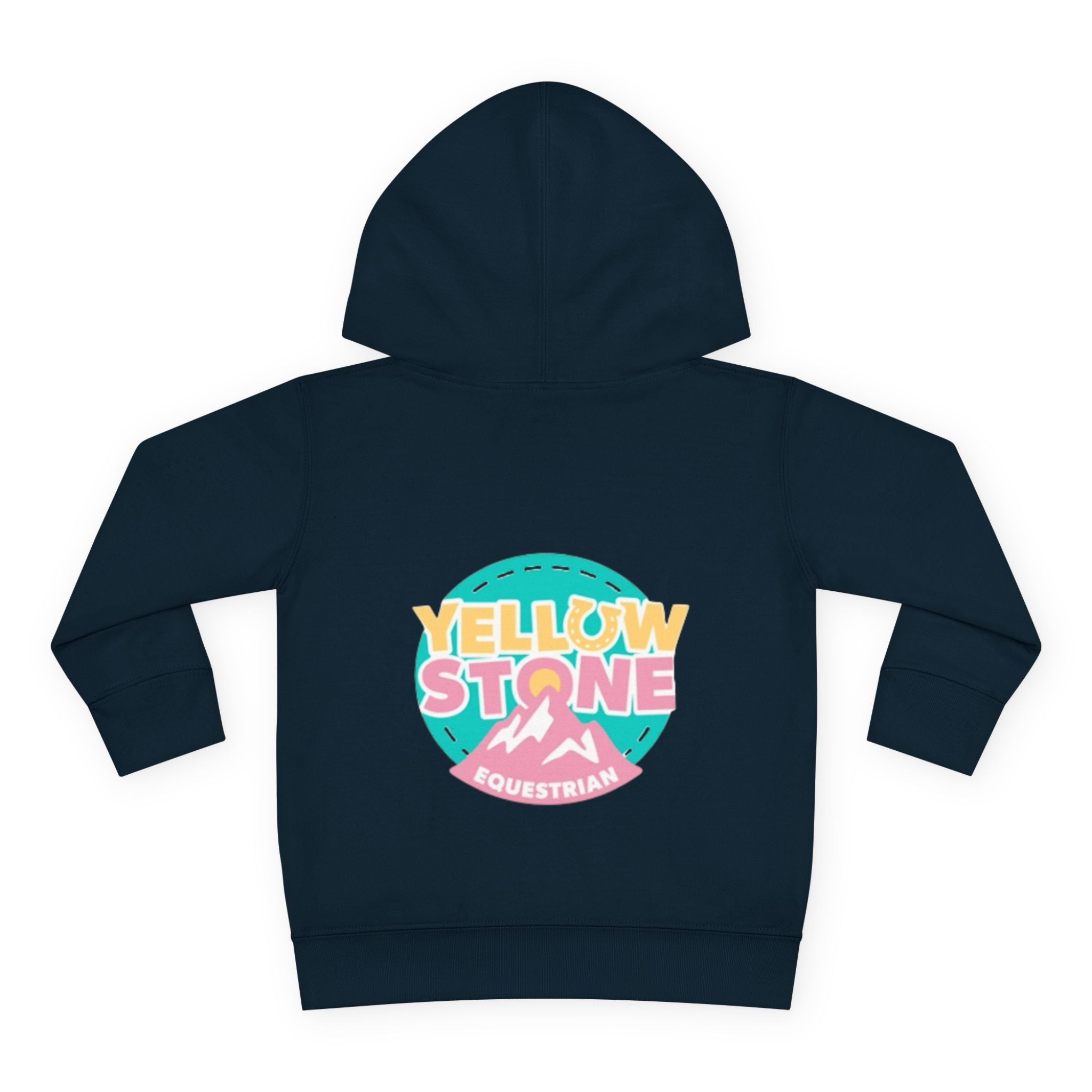 Toddler Hoodie — 'Yellow Stone Equestrian' Logo Pullover (Kids Fleece)