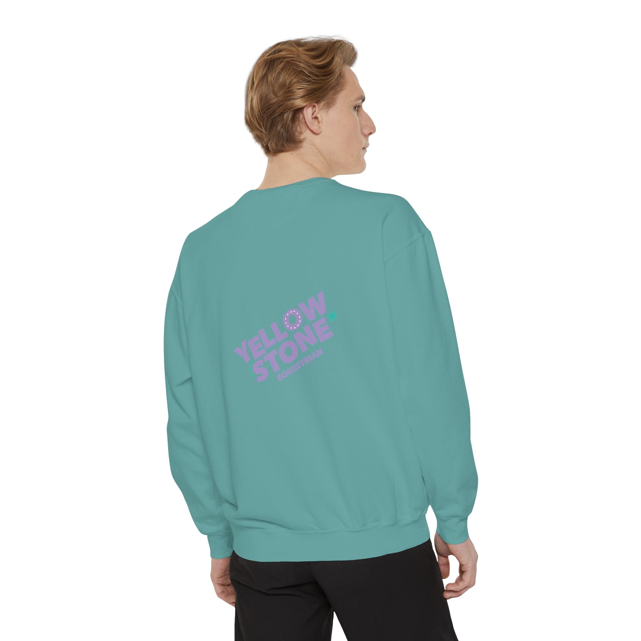 Retro Surf Badge Sweatshirt — 'Good Vibes' Pastel Crewneck