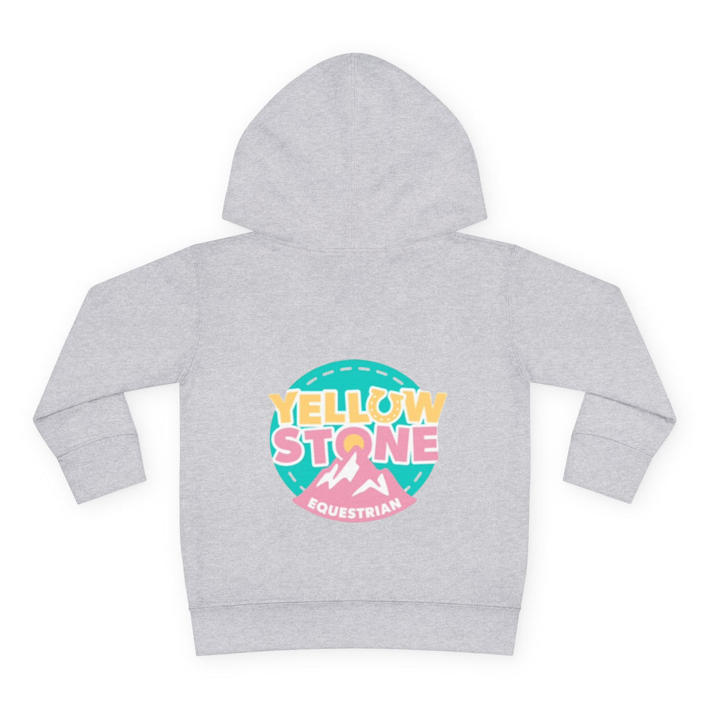 Toddler Hoodie — 'Yellow Stone Equestrian' Logo Pullover (Kids Fleece)