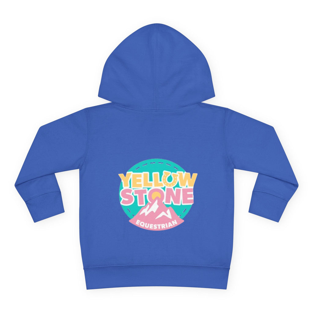 Toddler Hoodie — 'Yellow Stone Equestrian' Logo Pullover (Kids Fleece)