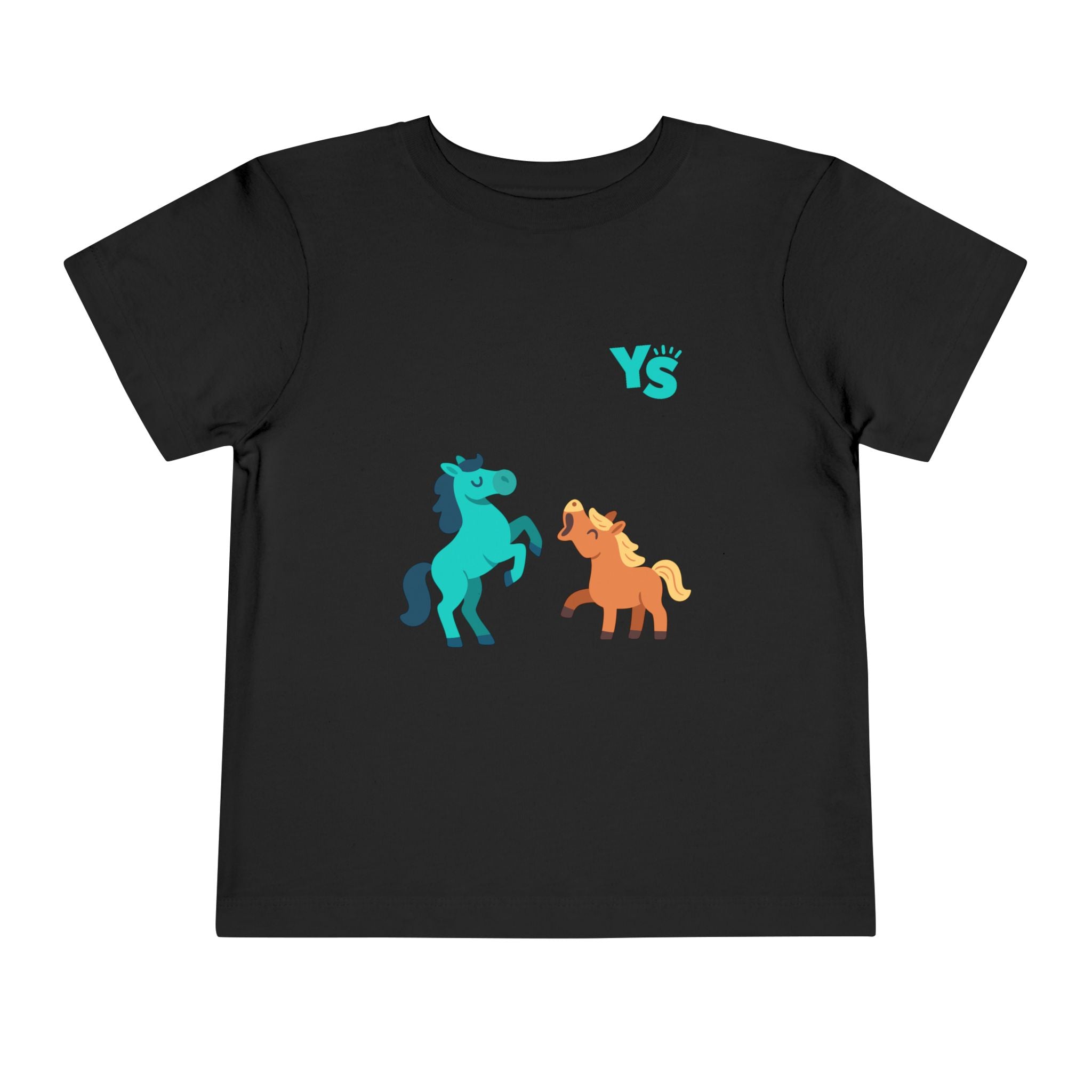 Toddler horse Tee — Playful Pony Pair Graphic