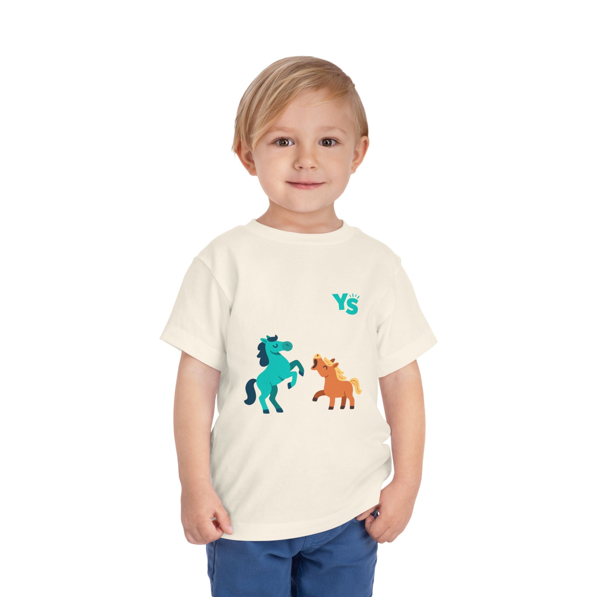 Toddler horse Tee — Playful Pony Pair Graphic