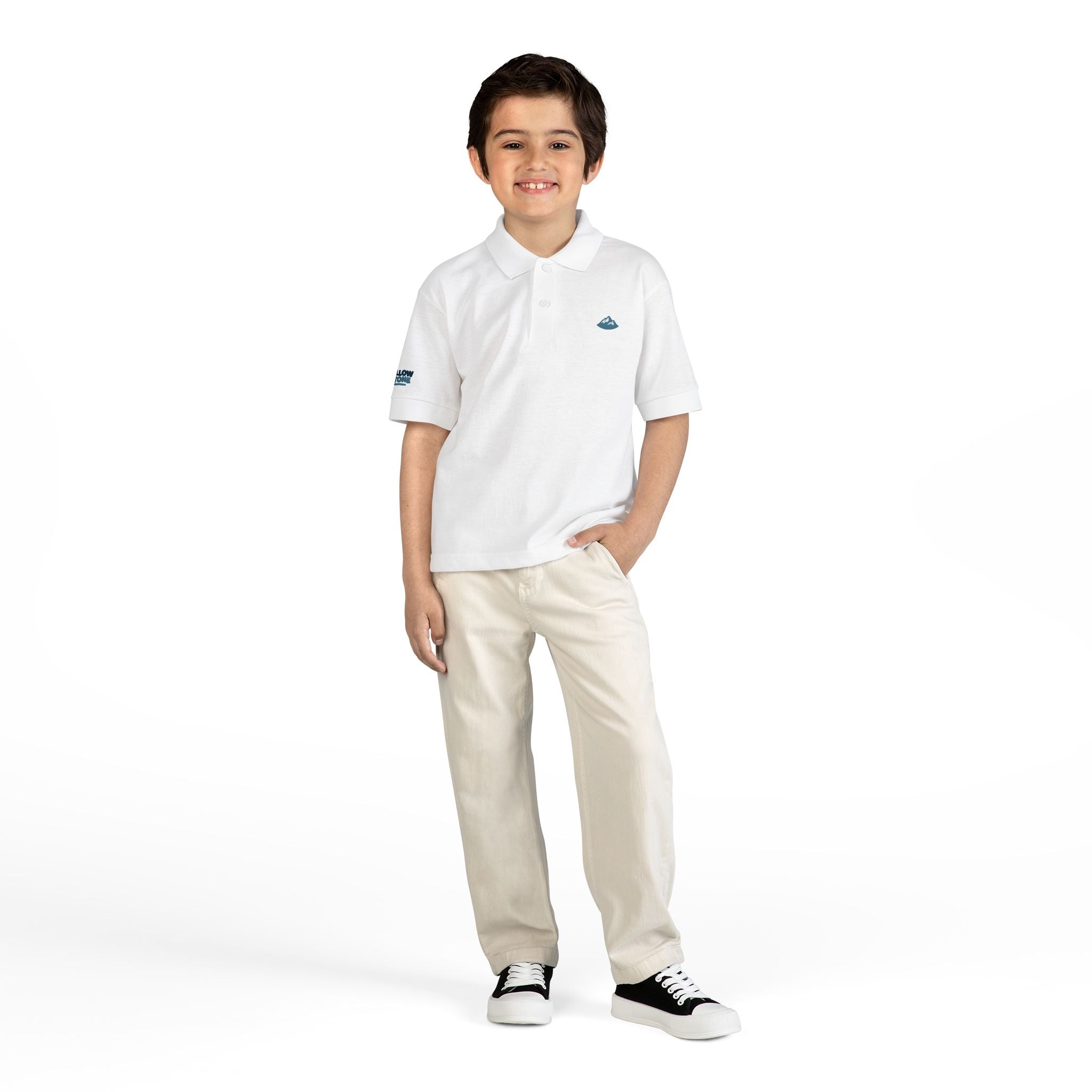 Youth Polo Shirt with Teal "YS" Logo — Kids Riding & Casual Polo
