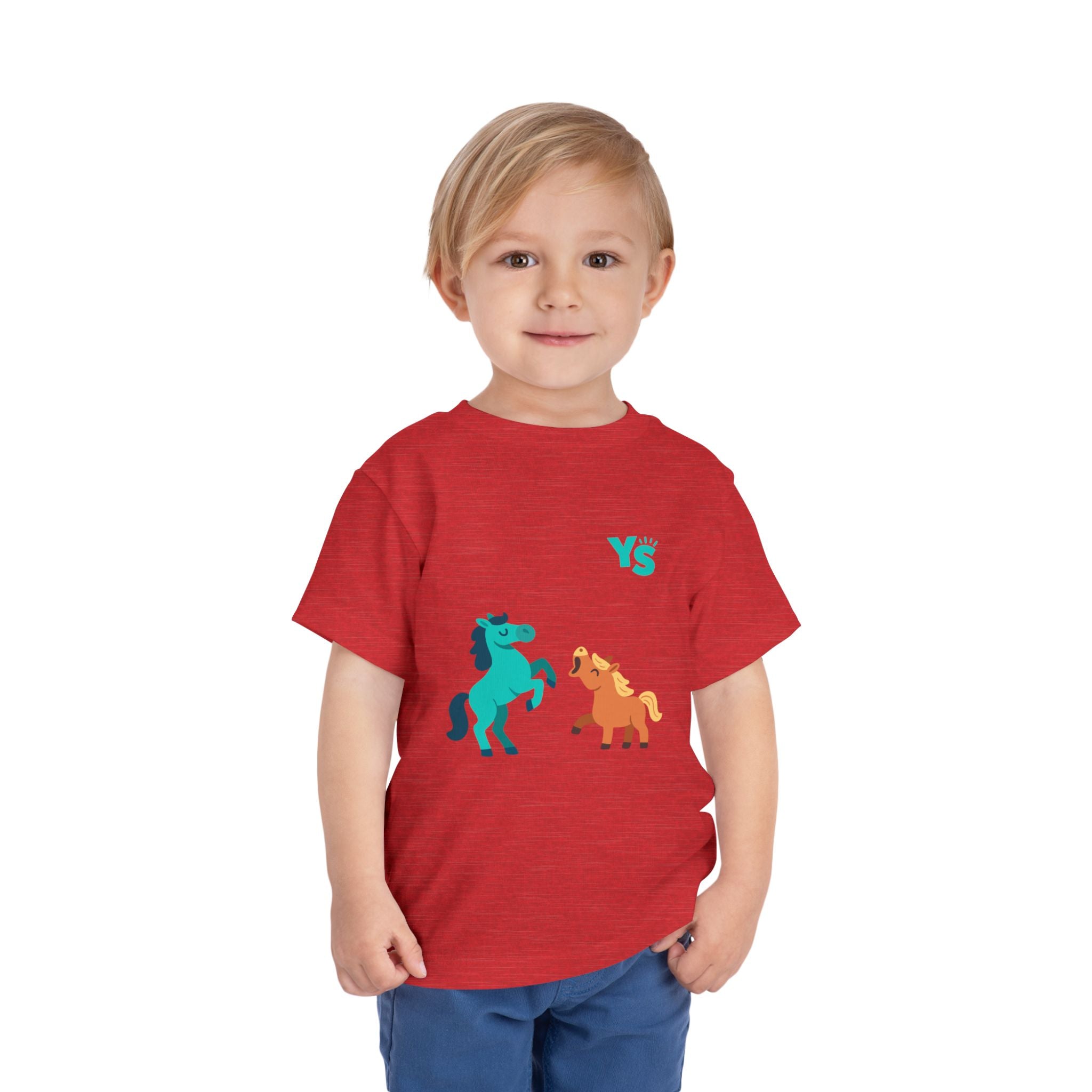 Toddler horse Tee — Playful Pony Pair Graphic