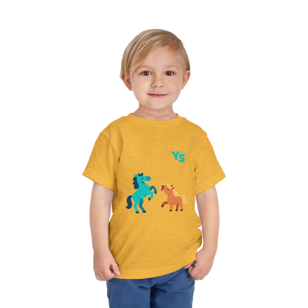 Toddler horse Tee — Playful Pony Pair Graphic