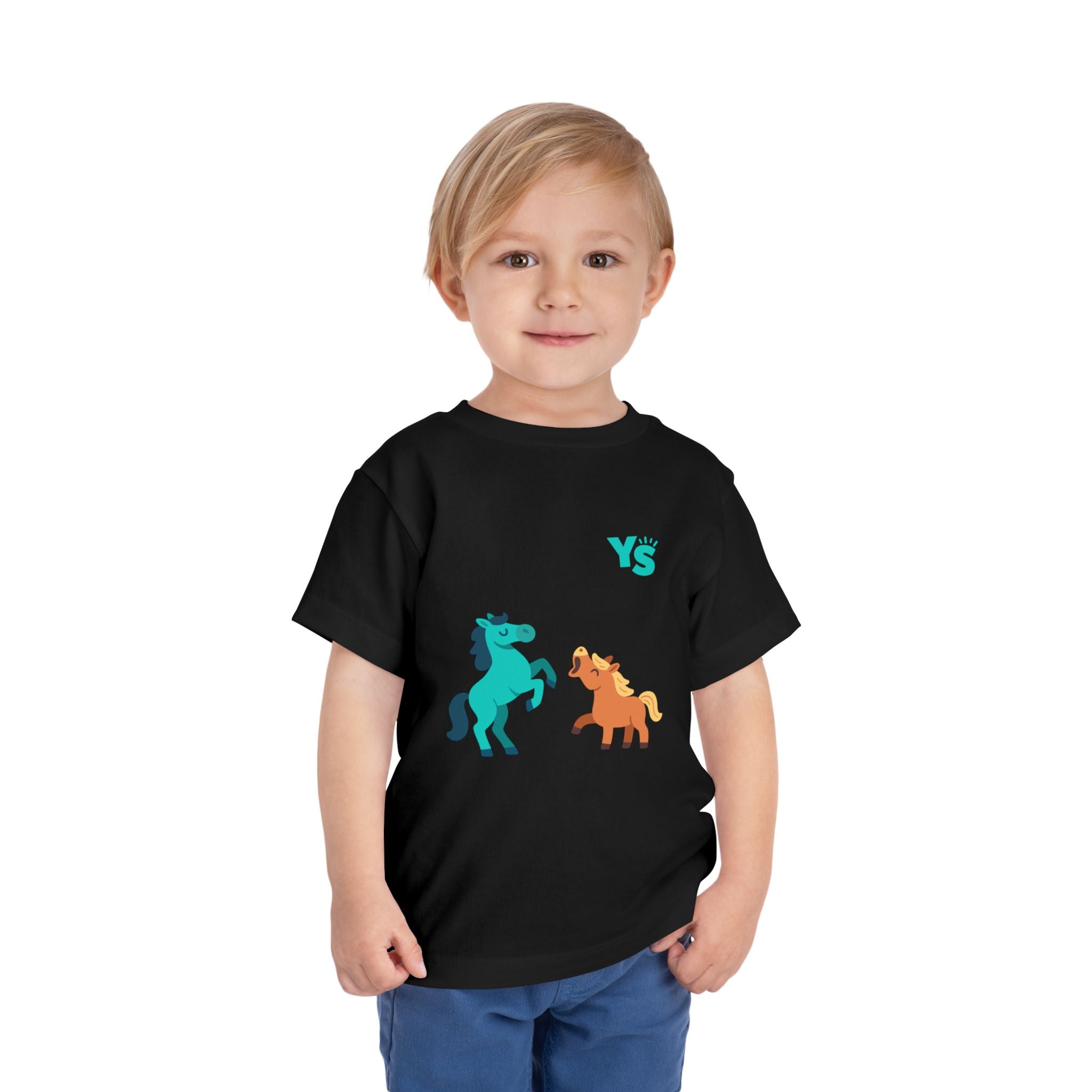 Toddler horse Tee — Playful Pony Pair Graphic