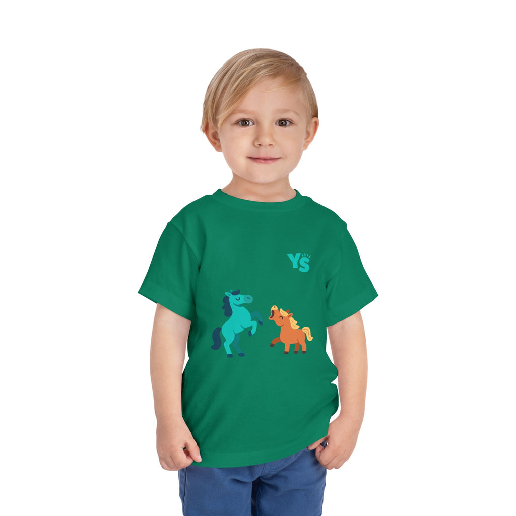 Toddler horse Tee — Playful Pony Pair Graphic