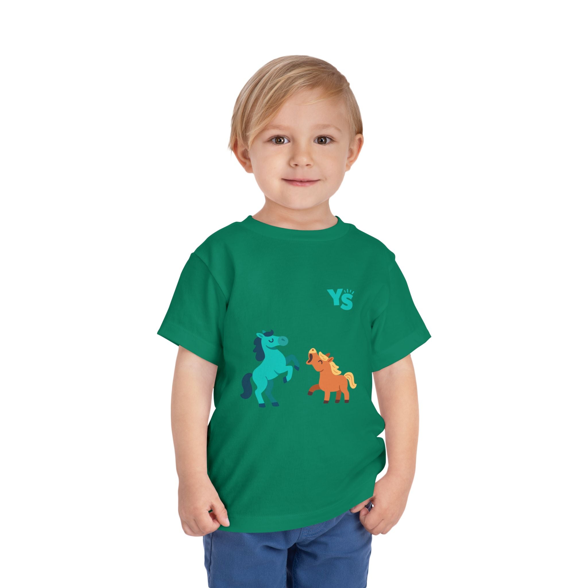Toddler horse Tee — Playful Pony Pair Graphic