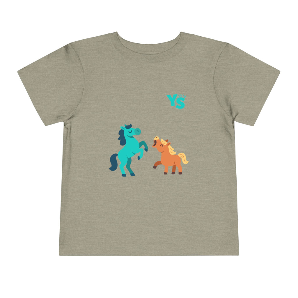 Toddler horse Tee — Playful Pony Pair Graphic