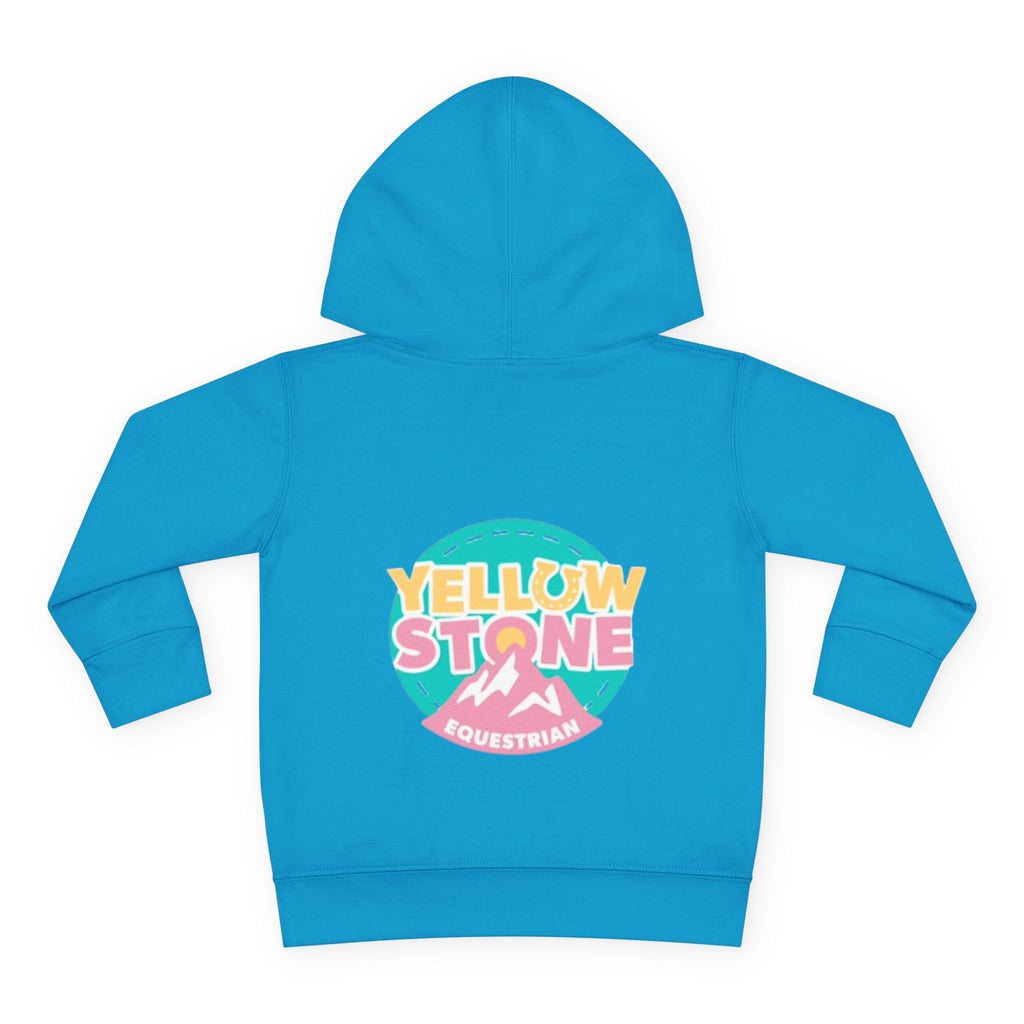 Toddler Hoodie — 'Yellow Stone Equestrian' Logo Pullover (Kids Fleece)