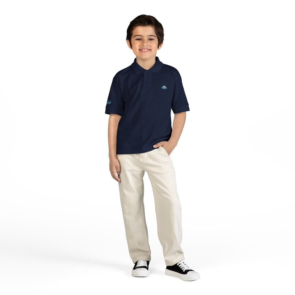 Youth Polo Shirt with Teal "YS" Logo — Kids Riding & Casual Polo