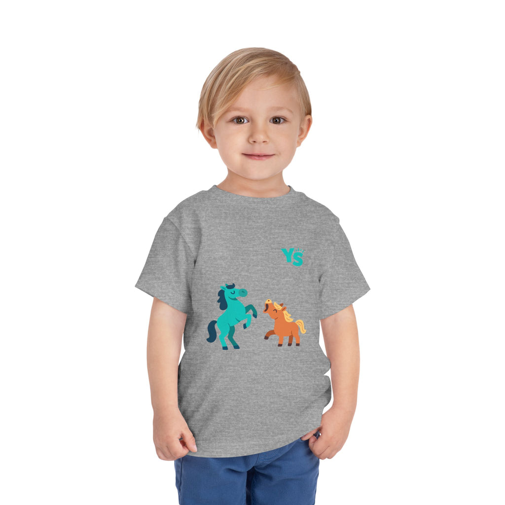 Toddler horse Tee — Playful Pony Pair Graphic