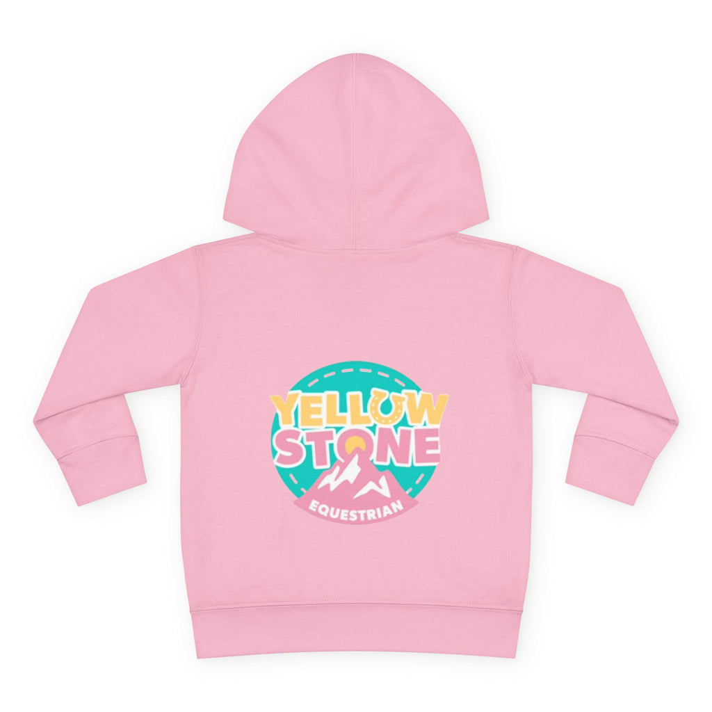 Toddler Hoodie — 'Yellow Stone Equestrian' Logo Pullover (Kids Fleece)