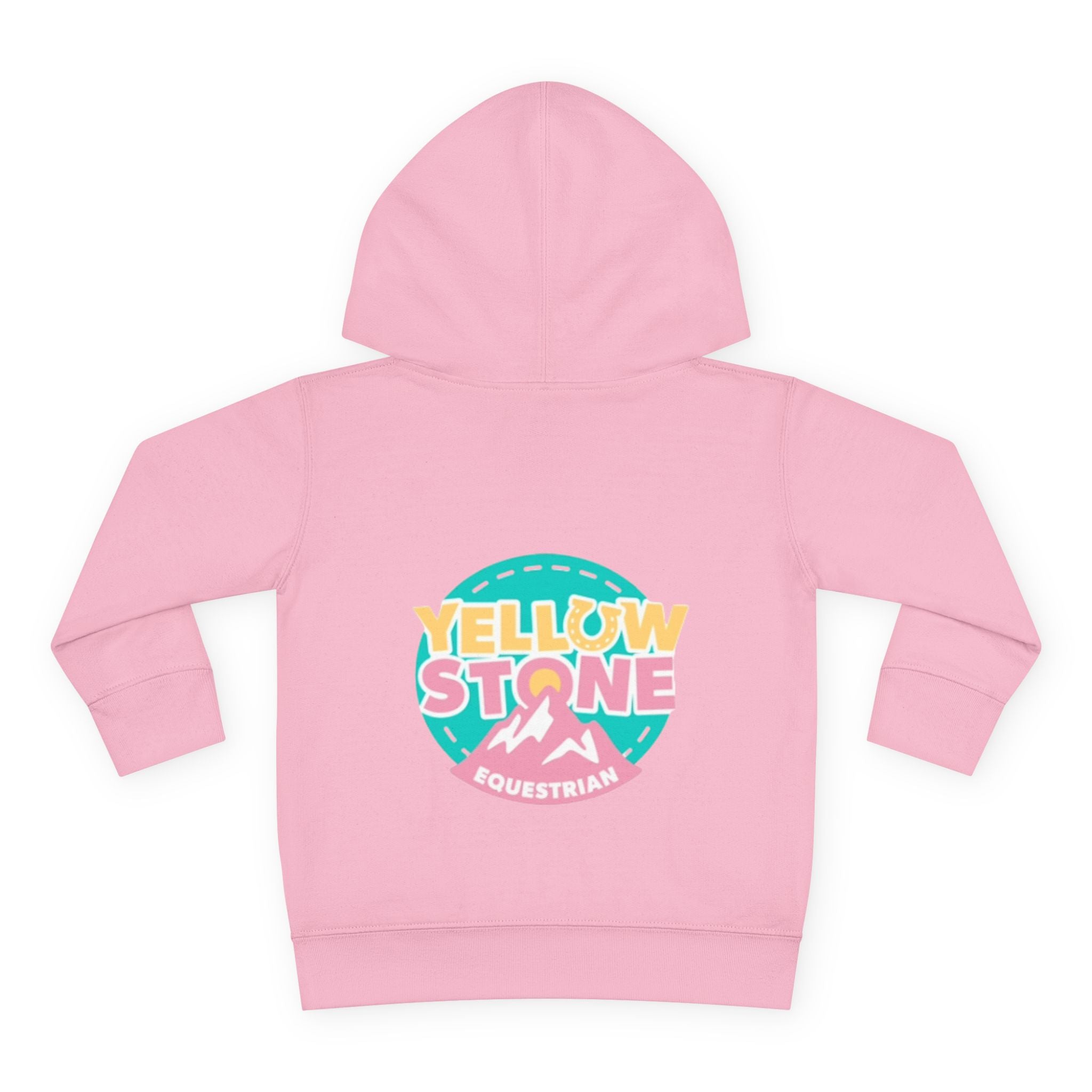 Toddler Hoodie — 'Yellow Stone Equestrian' Logo Pullover (Kids Fleece)