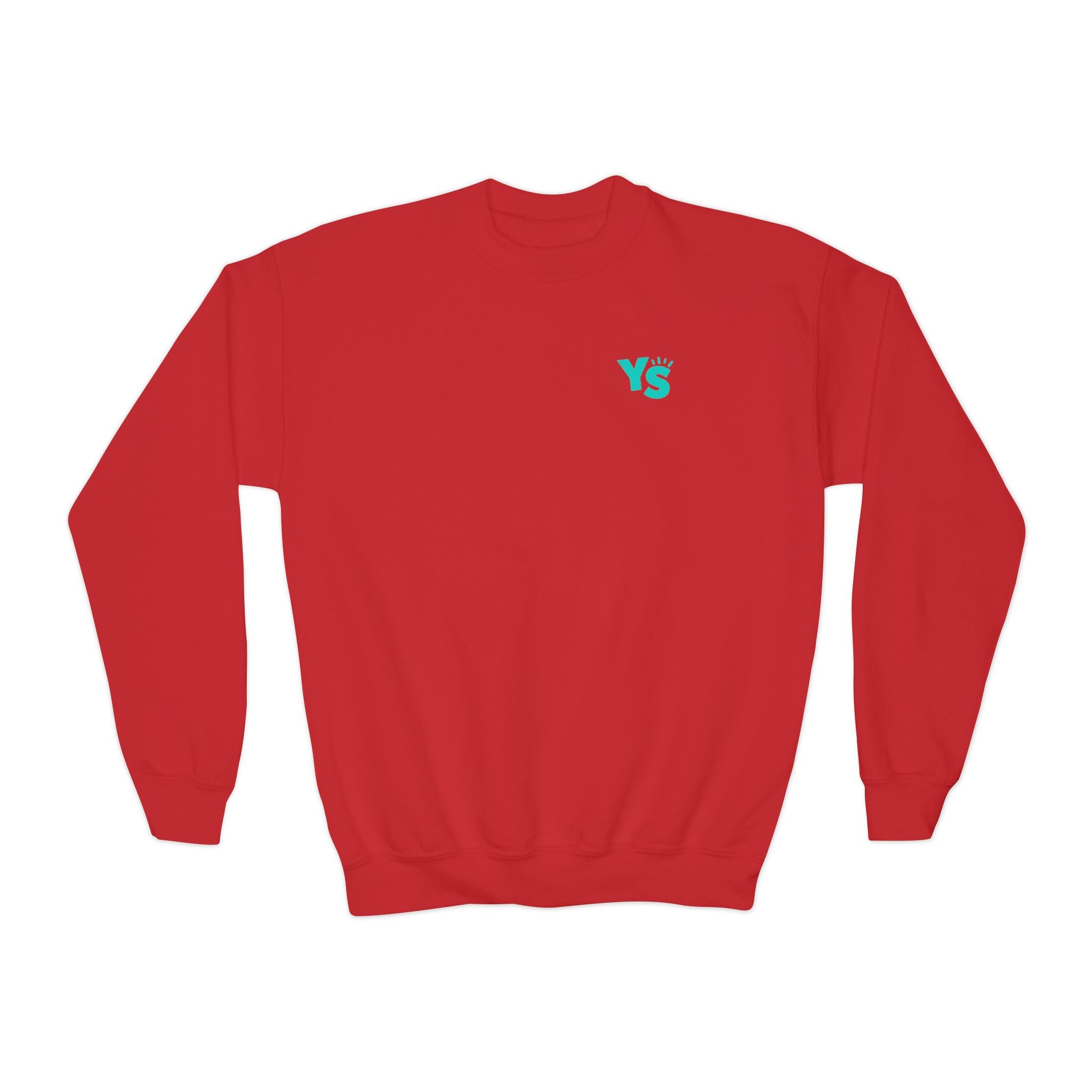 Youth Crewneck Sweatshirt — Yellowstone Equestrian Logo Crewneck (Pastel Retro Mountain Design)