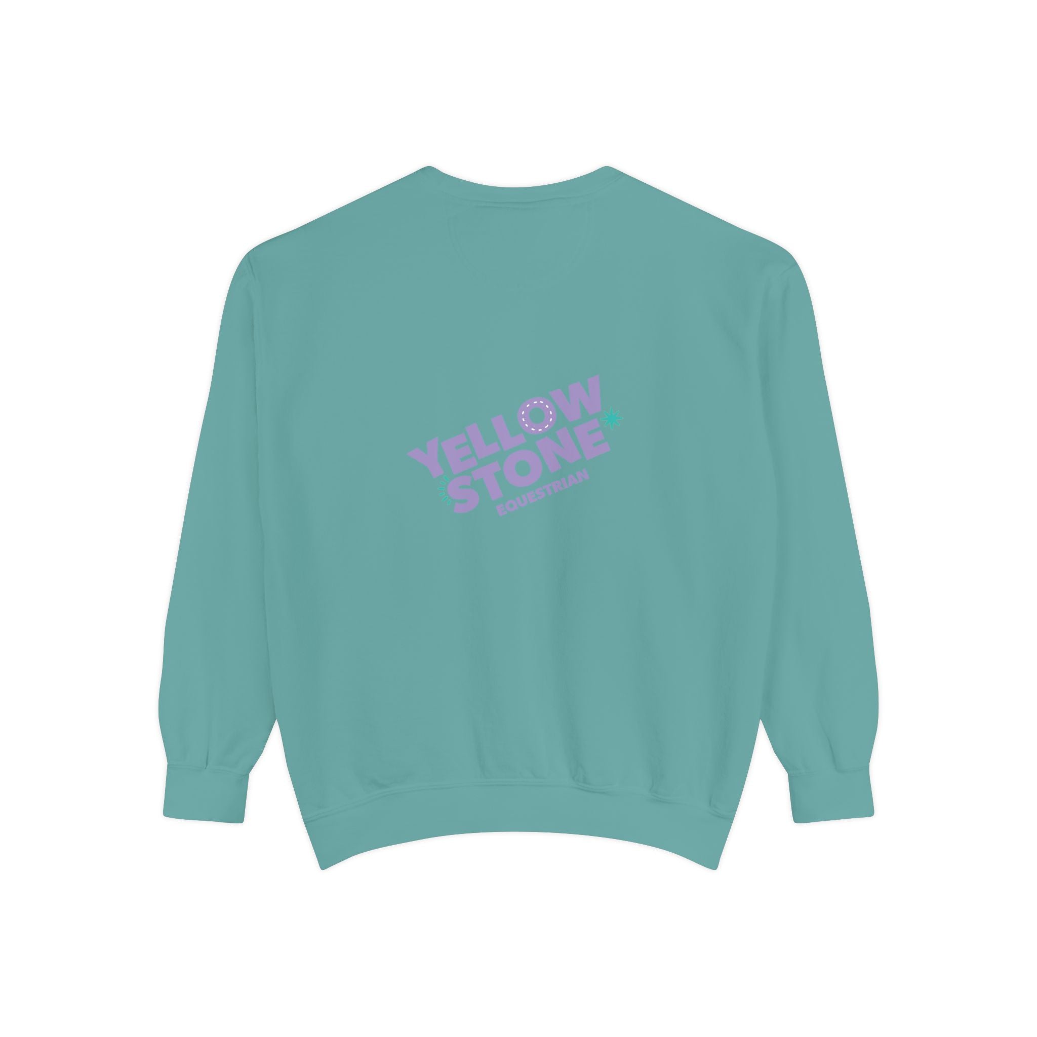 Retro Surf Badge Sweatshirt — 'Good Vibes' Pastel Crewneck