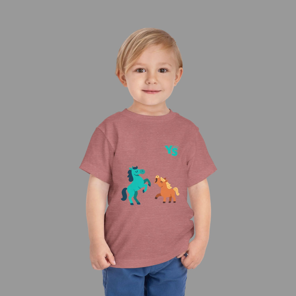 Toddler horse Tee — Playful Pony Pair Graphic