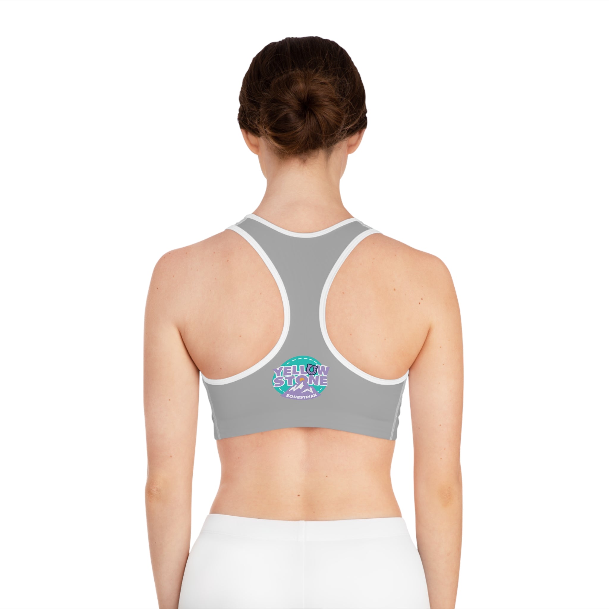 Riding Sports Bra — Youthful Logo & Colorful 'Shine' Back Graphic