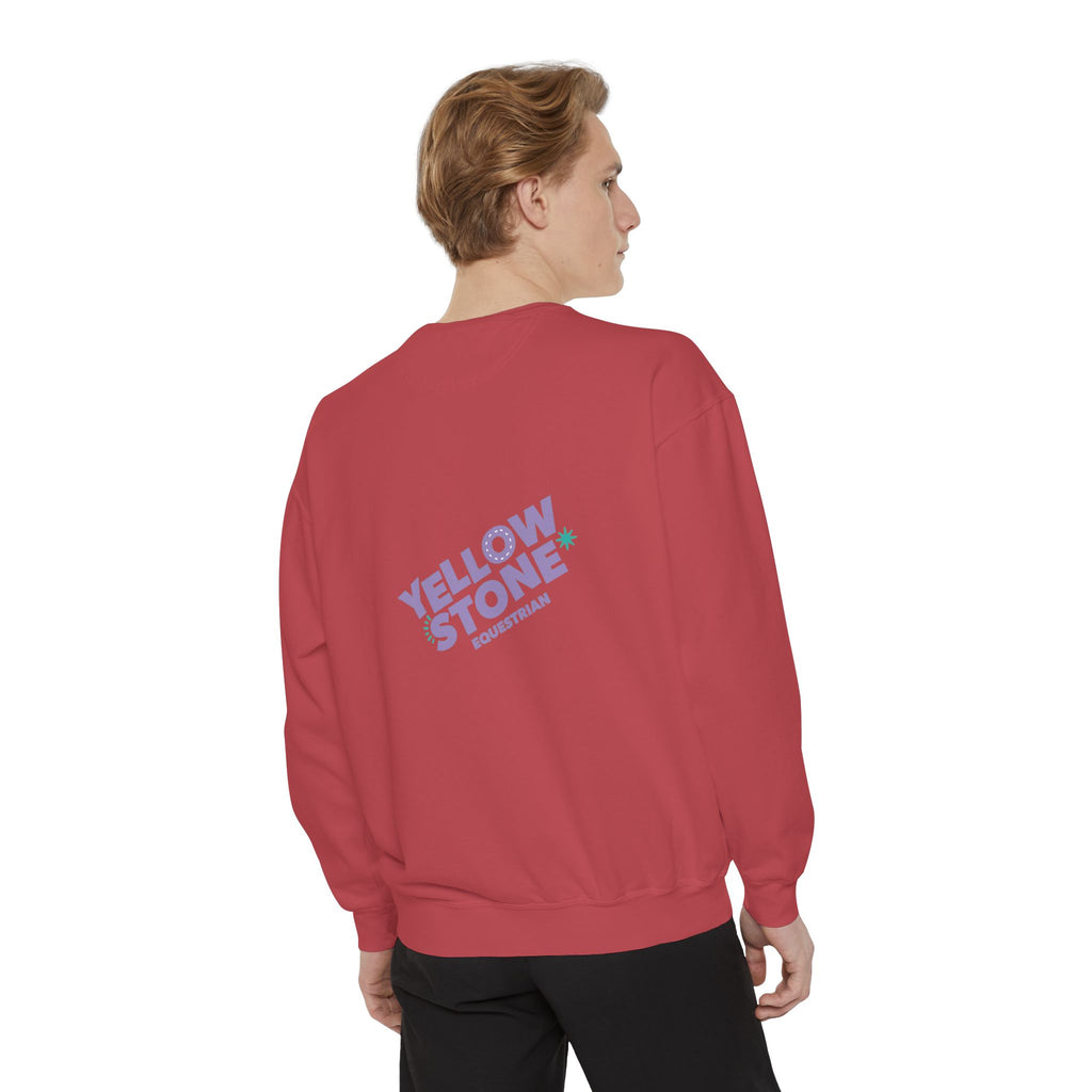 Retro Surf Badge Sweatshirt — 'Good Vibes' Pastel Crewneck