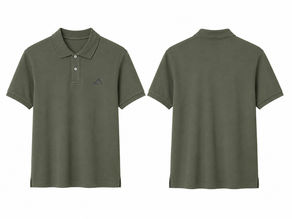 Mens Khaki Polo Shirt