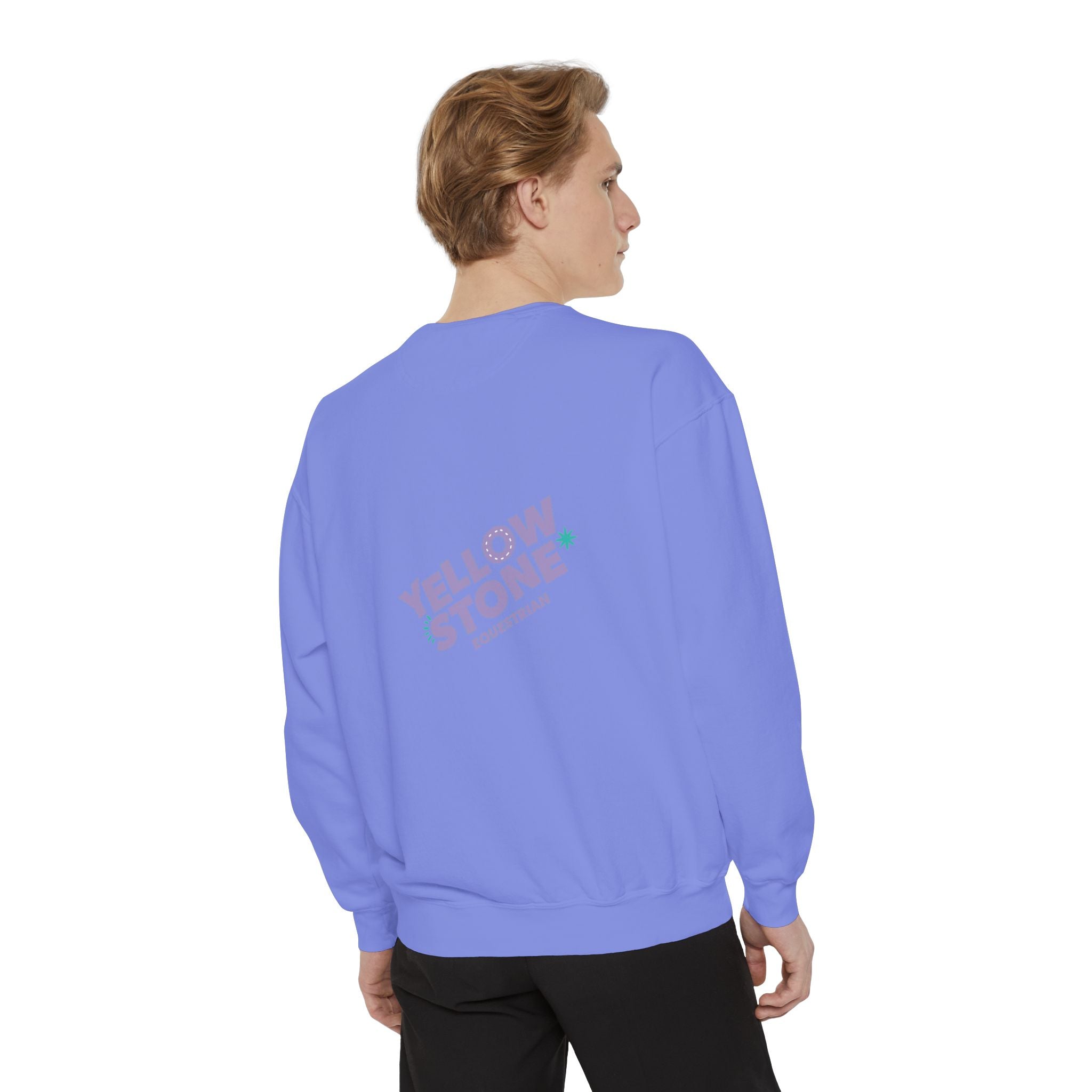 Retro Surf Badge Sweatshirt — 'Good Vibes' Pastel Crewneck