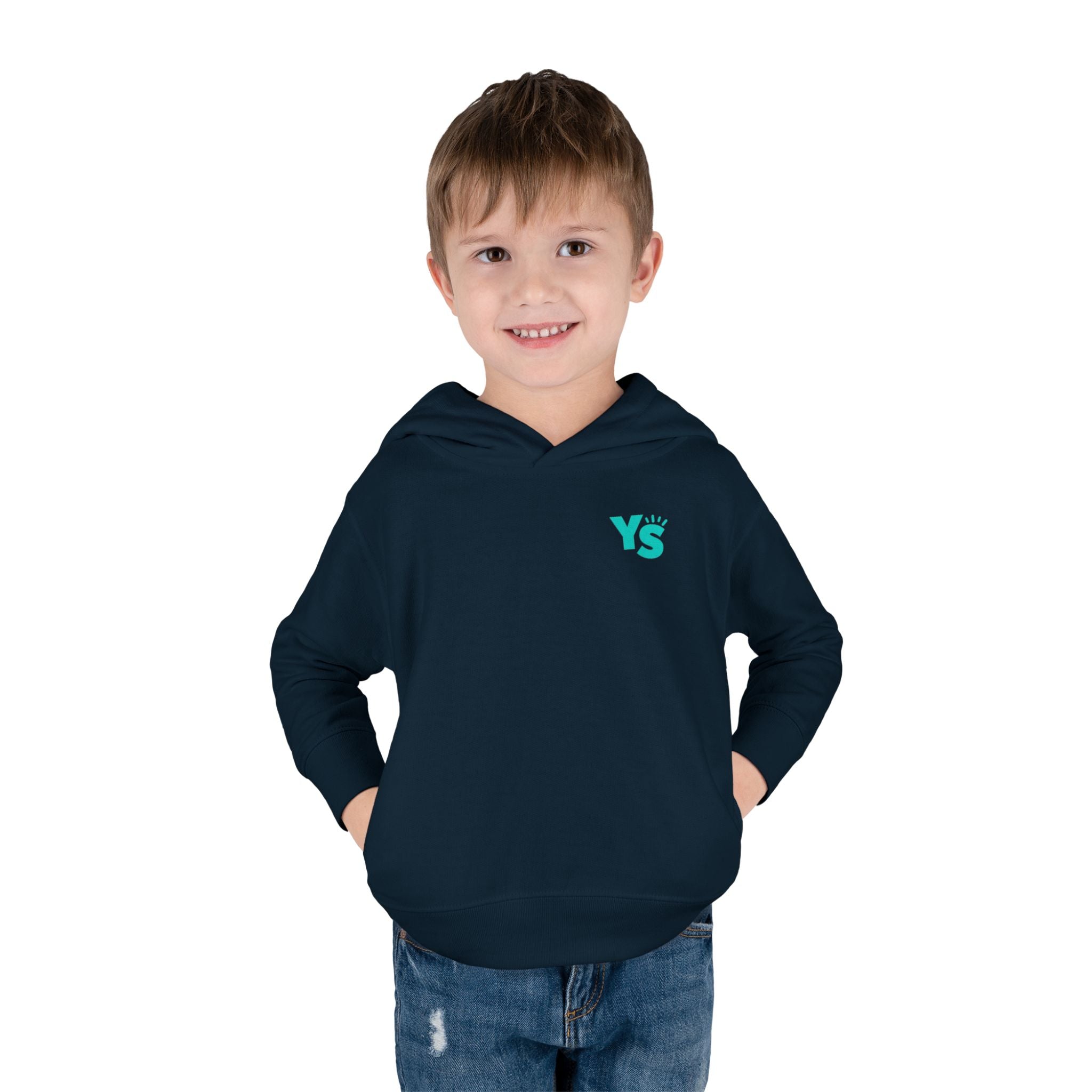 Toddler Hoodie — 'Yellow Stone Equestrian' Logo Pullover (Kids Fleece)