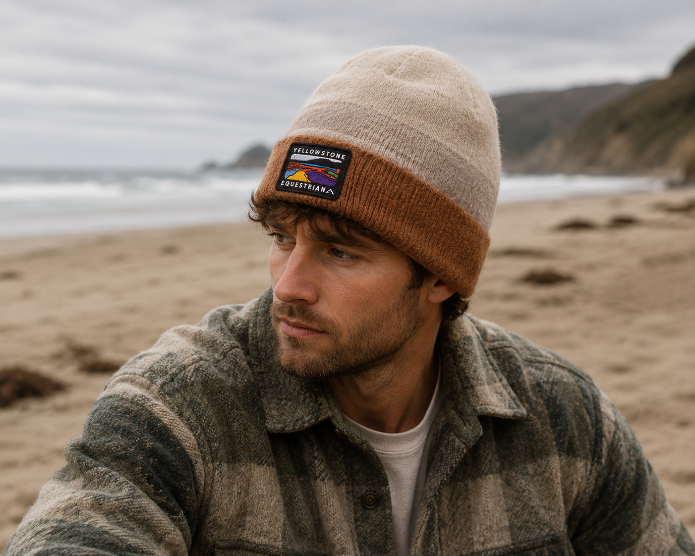 Multi Soft Wave Beanie - Oatmeal/Stone/Biscuit