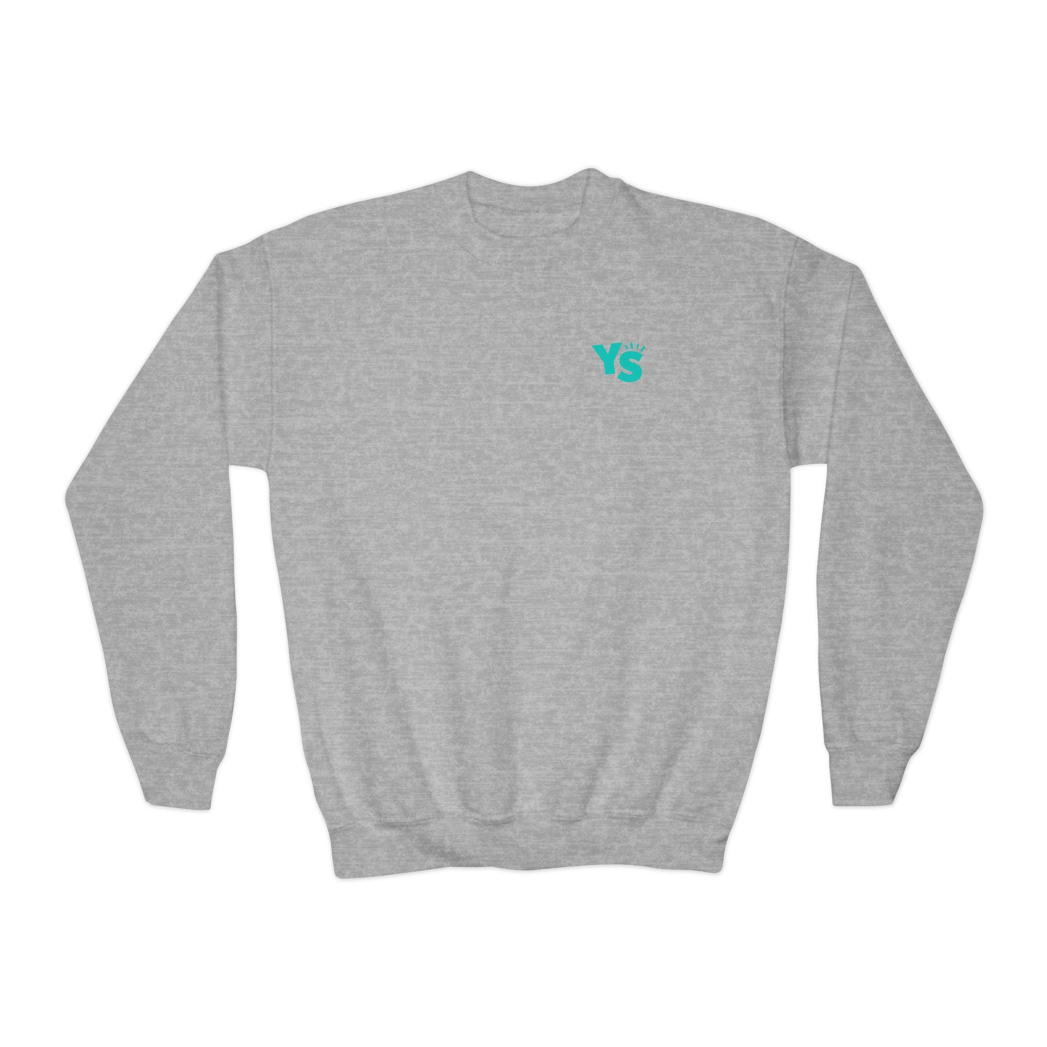 Youth Crewneck Sweatshirt — Yellowstone Equestrian Logo Crewneck (Pastel Retro Mountain Design)