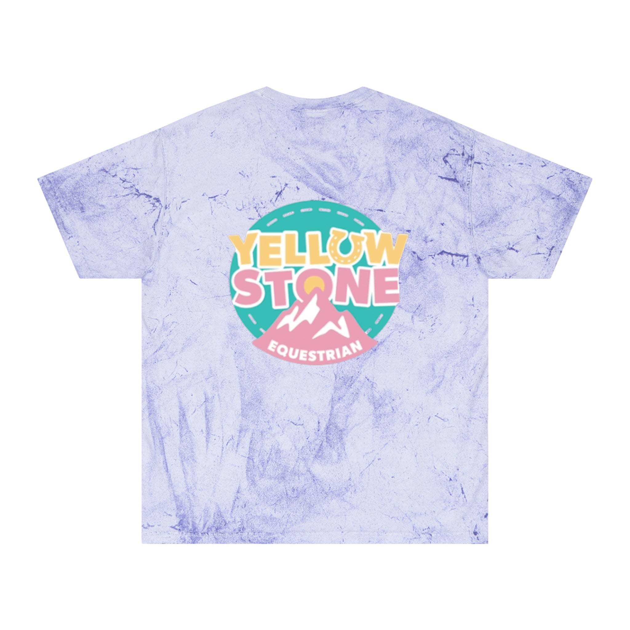 Yellowstone Equestrian Tie-Dye T-Shirt — Colorful Retro Logo Tee