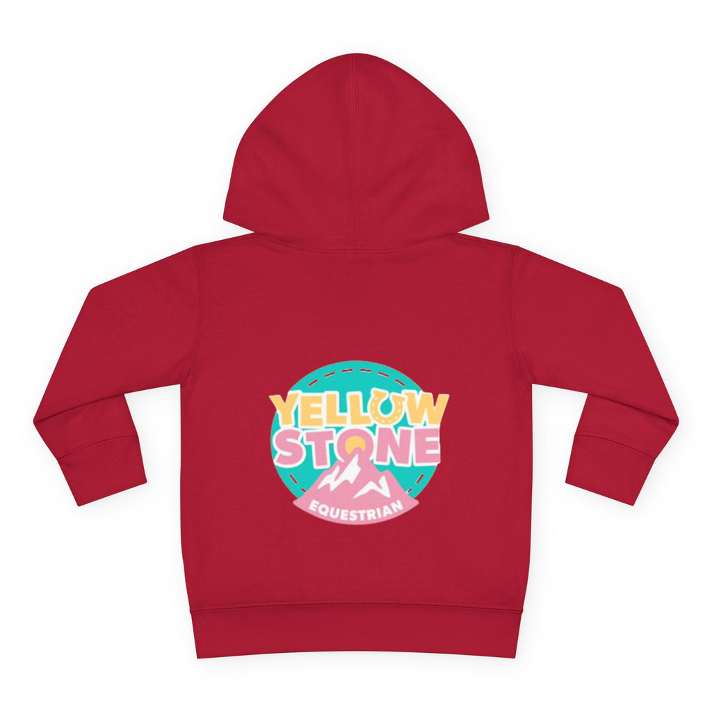 Toddler Hoodie — 'Yellow Stone Equestrian' Logo Pullover (Kids Fleece)