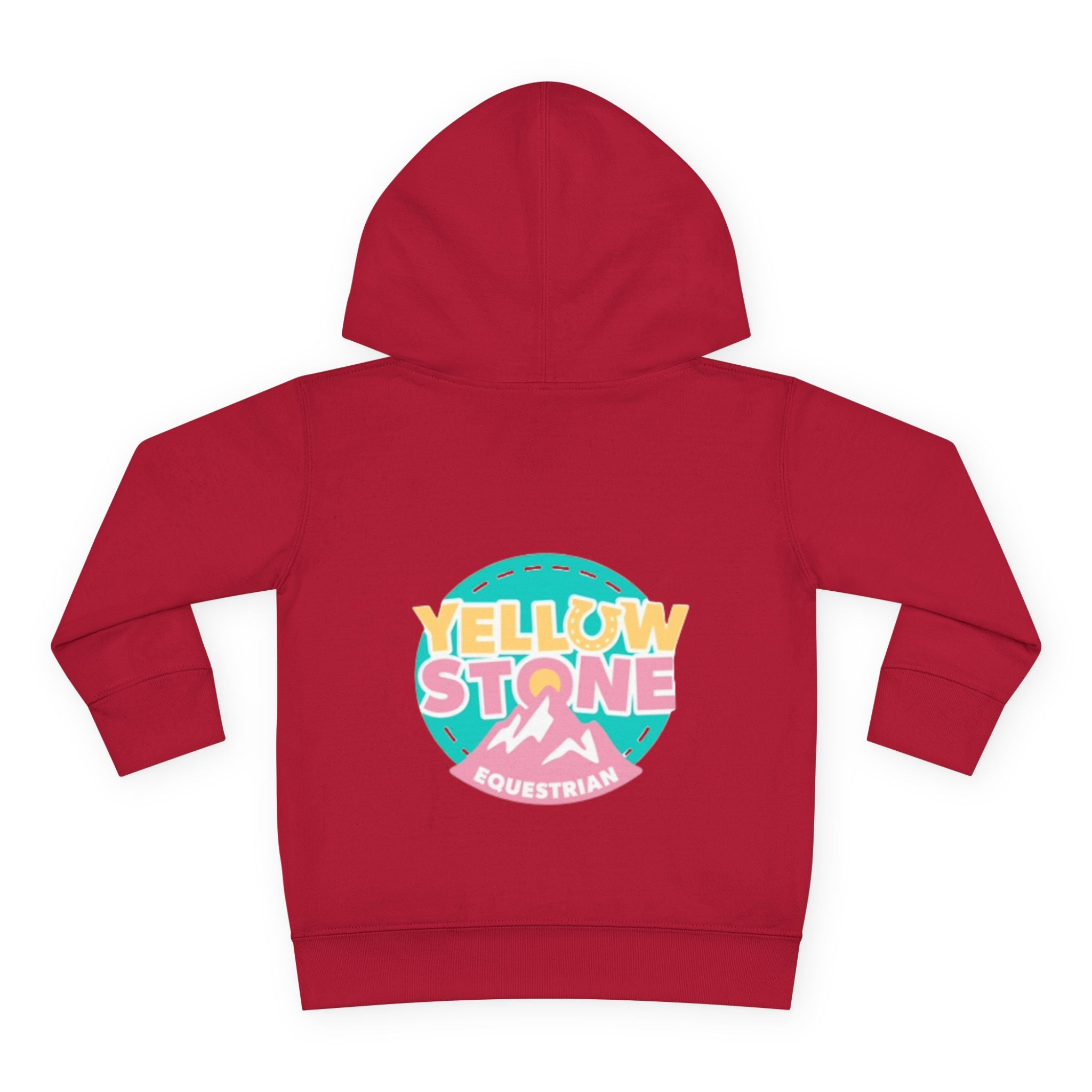 Toddler Hoodie — 'Yellow Stone Equestrian' Logo Pullover (Kids Fleece)