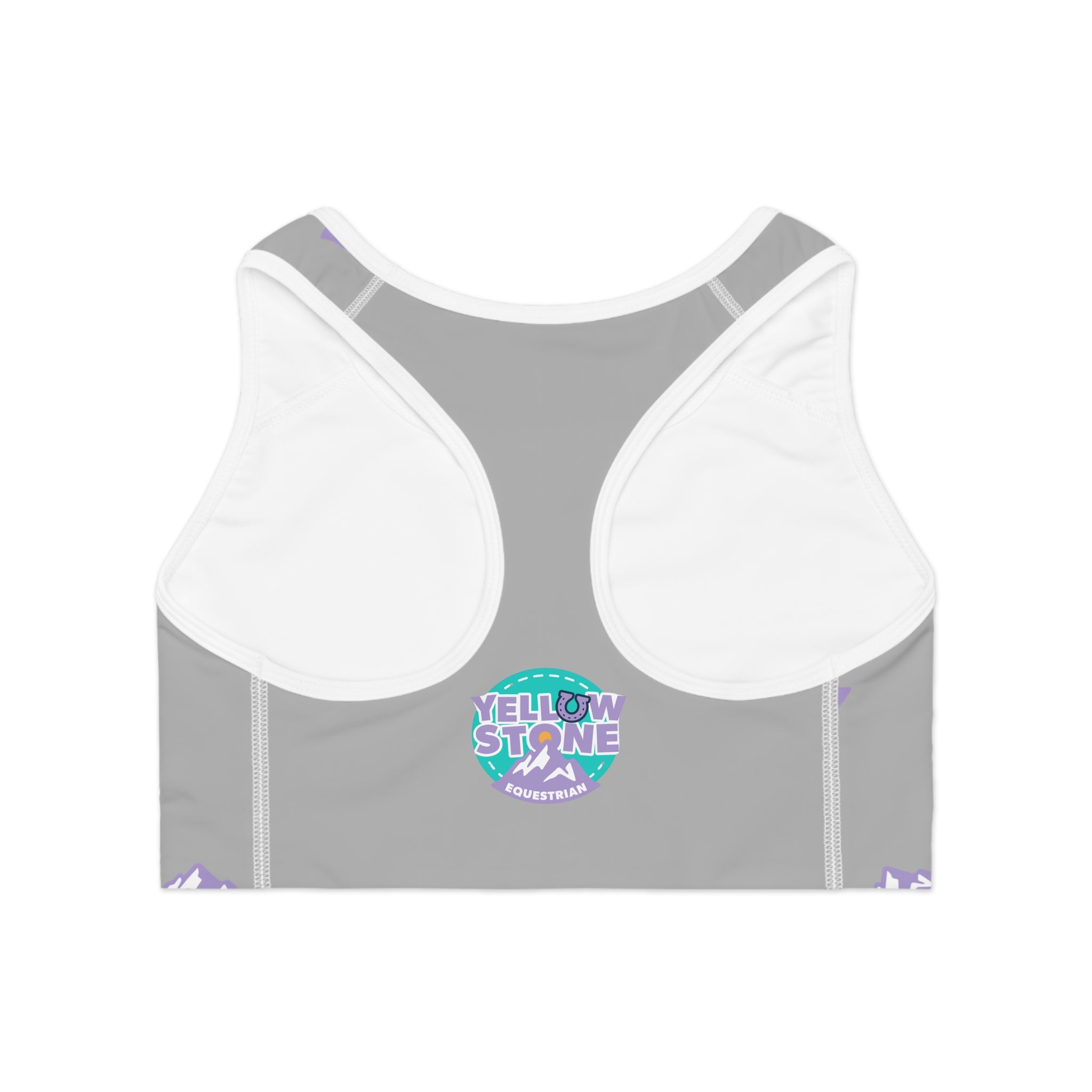 Riding Sports Bra — Youthful Logo & Colorful 'Shine' Back Graphic
