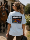Unisex logo heavy Tee Blue Ice
