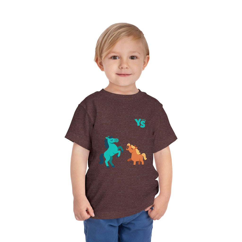 Toddler horse Tee — Playful Pony Pair Graphic