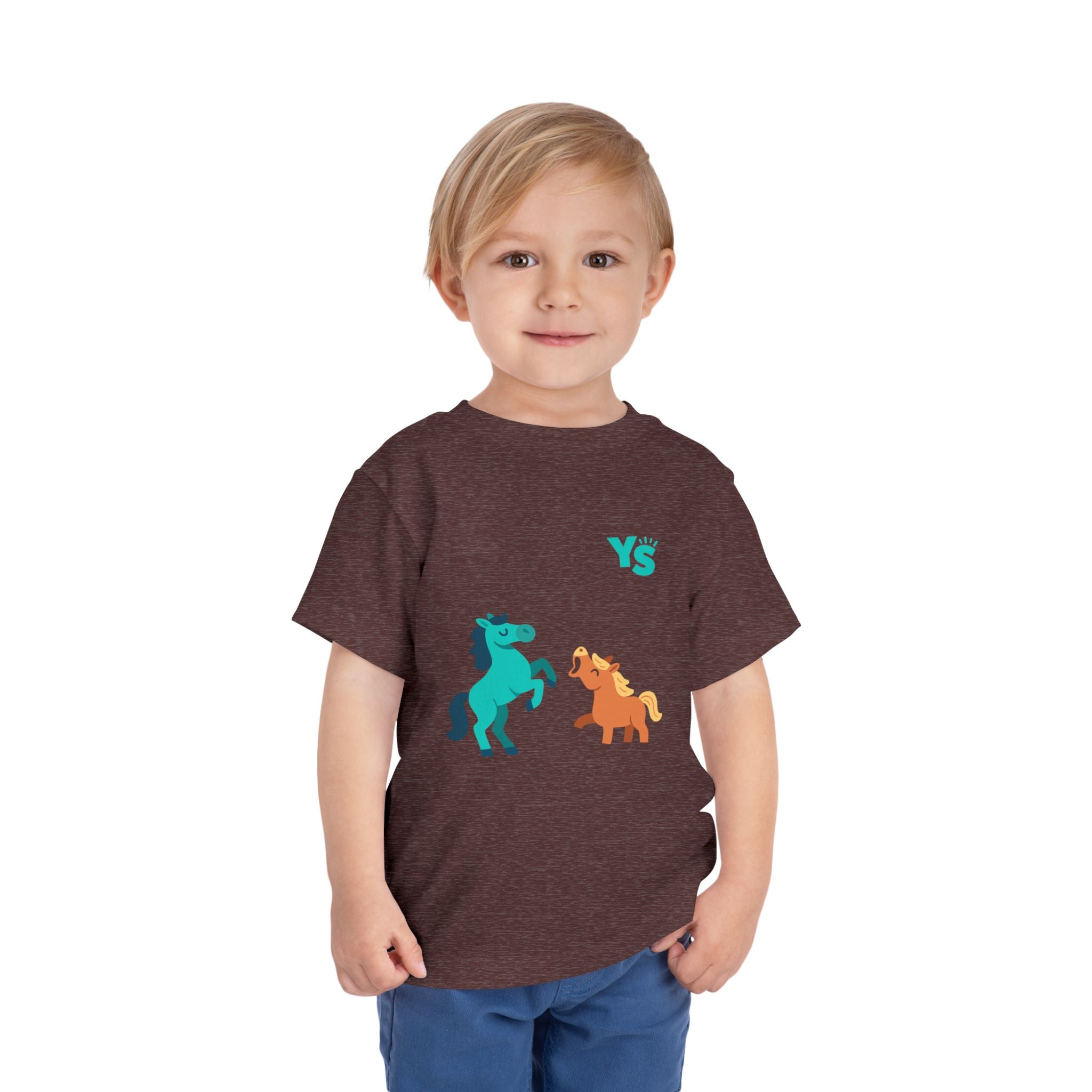 Toddler horse Tee — Playful Pony Pair Graphic