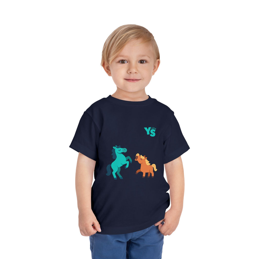 Toddler horse Tee — Playful Pony Pair Graphic